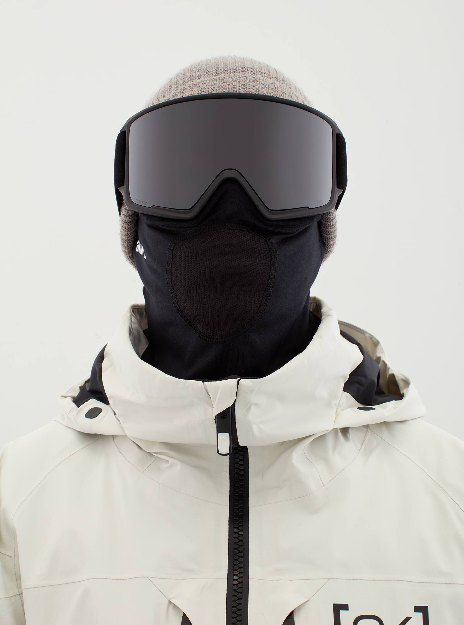 Anon Anon M3 Goggles + Bonus Lens + MFI® Face Mask Frame: smoke, lens: perceive sunny onyx (6% / s4), spare lens: perceive variable violet (34% / s2)
