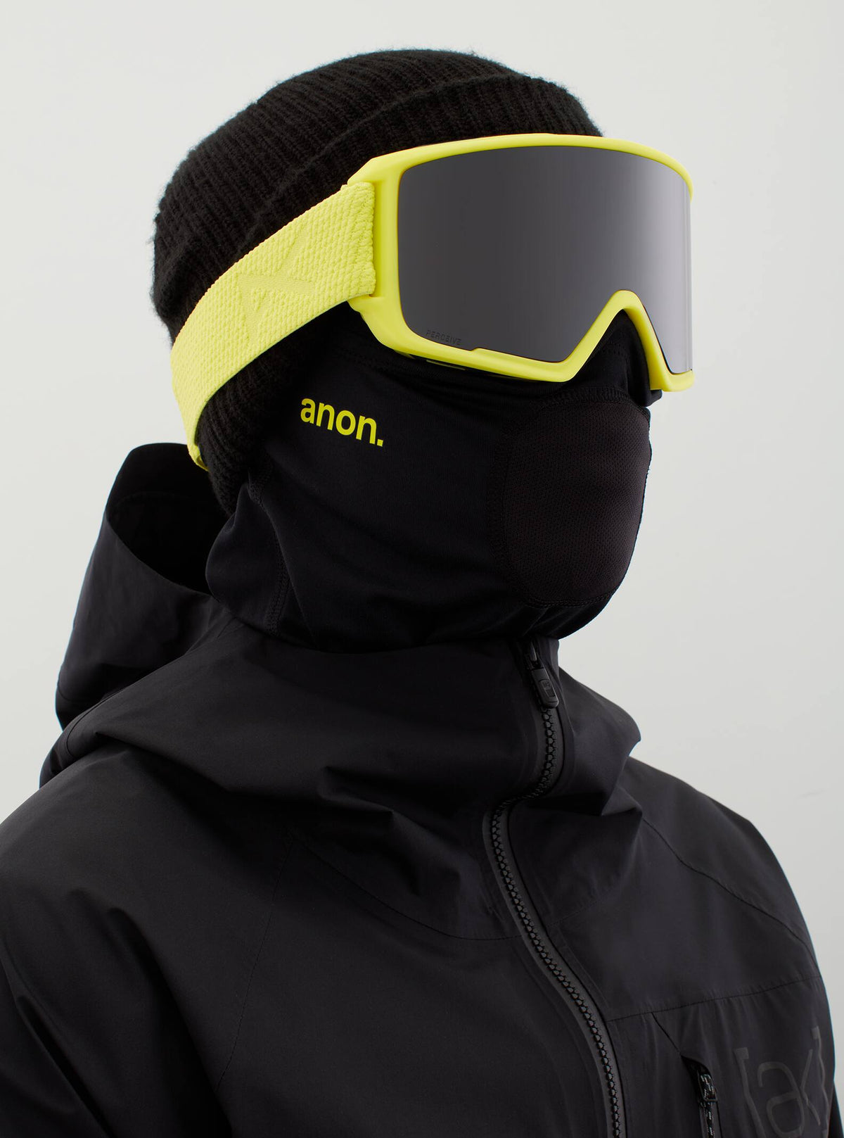 Anon Anon M3 Goggles + Bonus Lens + MFI® Face Mask Frame: lemon, lens: perceive sunny onyx (6% / s4), spare lens: perceive variable violet (34% / s2)