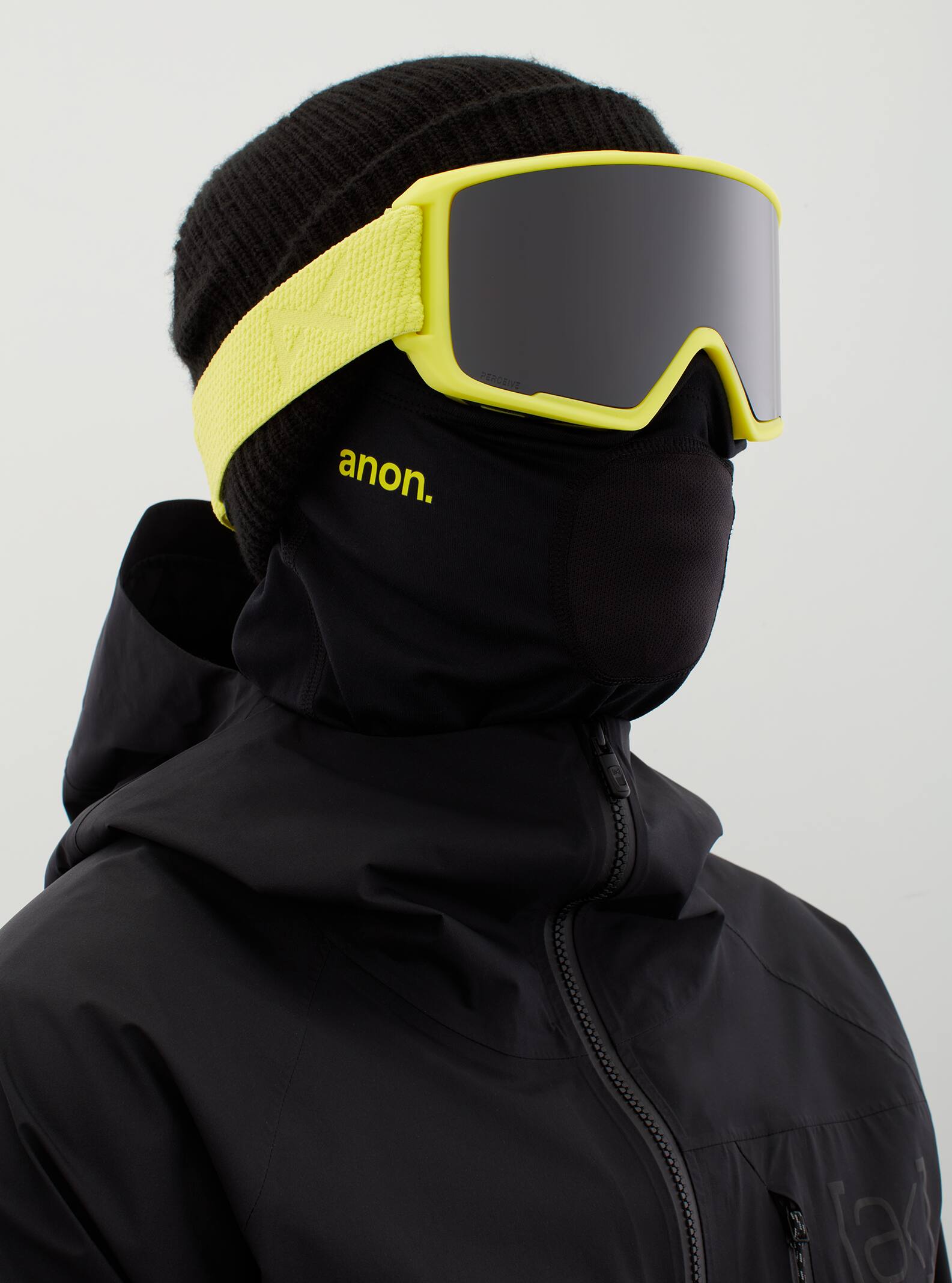 Anon Anon M3 Goggles + Bonus Lens + MFI® Face Mask Frame: lemon, lens: perceive sunny onyx (6% / s4), spare lens: perceive variable violet (34% / s2)