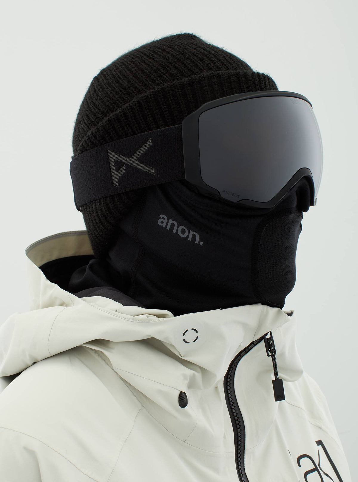 Anon Anon WM1 Goggles + Bonus Lens + MFI® Face Mask Frame: smoke, lens: perceive sunny onyx (6% / s4), spare lens: perceive variable violet (34% / s2)