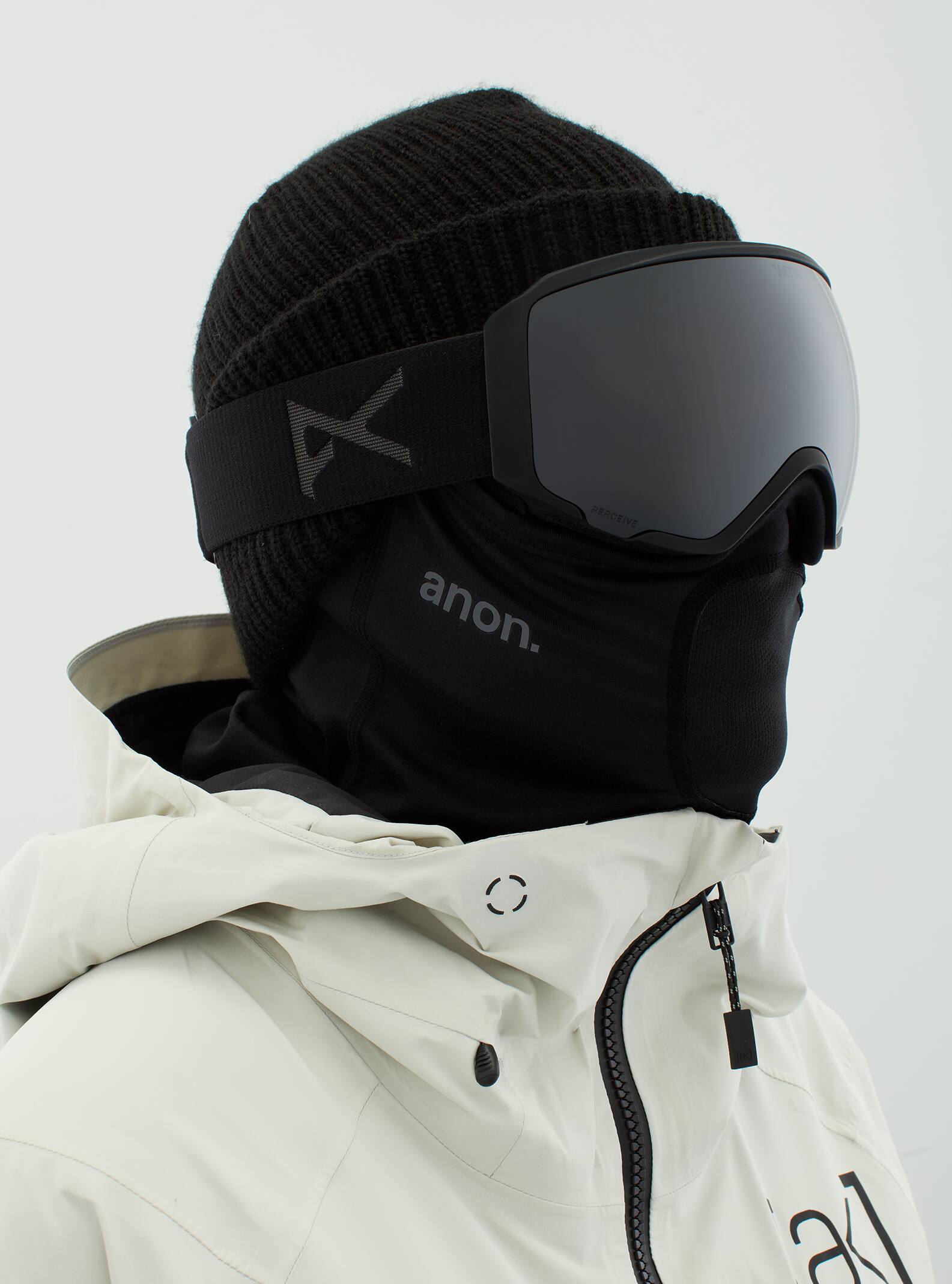 Anon Anon WM1 Goggles + Bonus Lens + MFI® Face Mask Frame: smoke, lens: perceive sunny onyx (6% / s4), spare lens: perceive variable violet (34% / s2)
