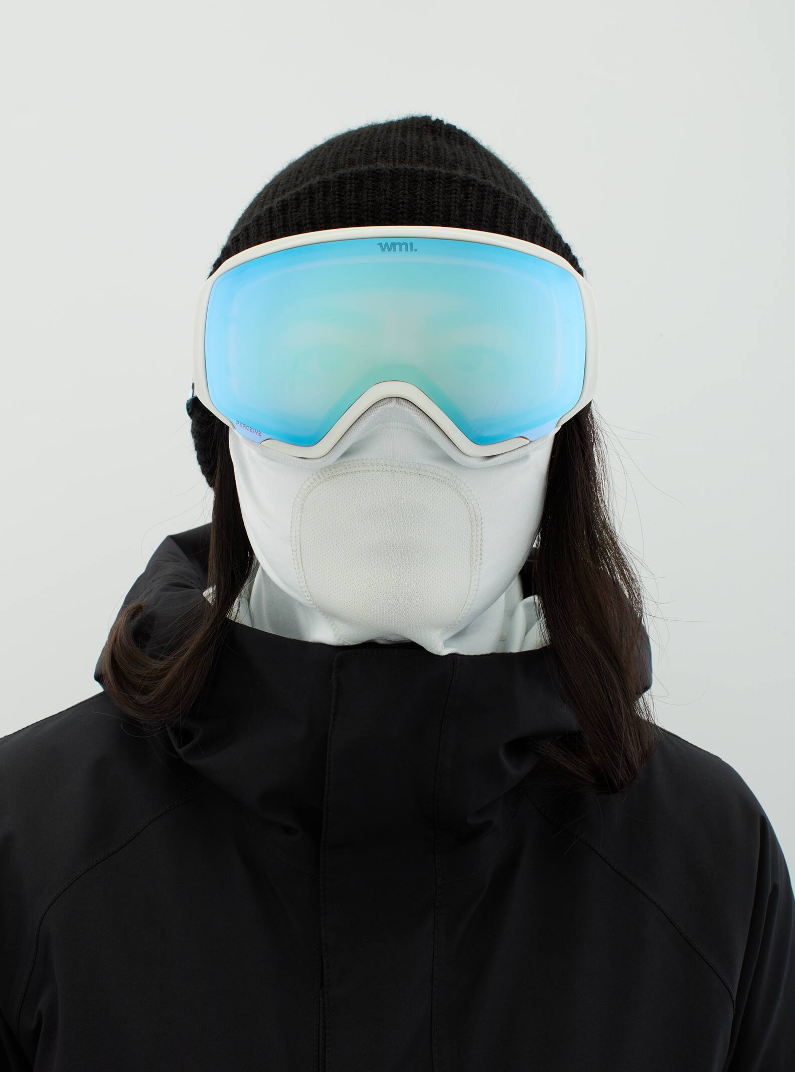 Anon Anon WM1 Goggles + Bonus Lens + MFI® Face Mask Frame: powder, lens: perceive variable blue (21% / s2), spare lens: perceive cloudy pink (53% / s1)