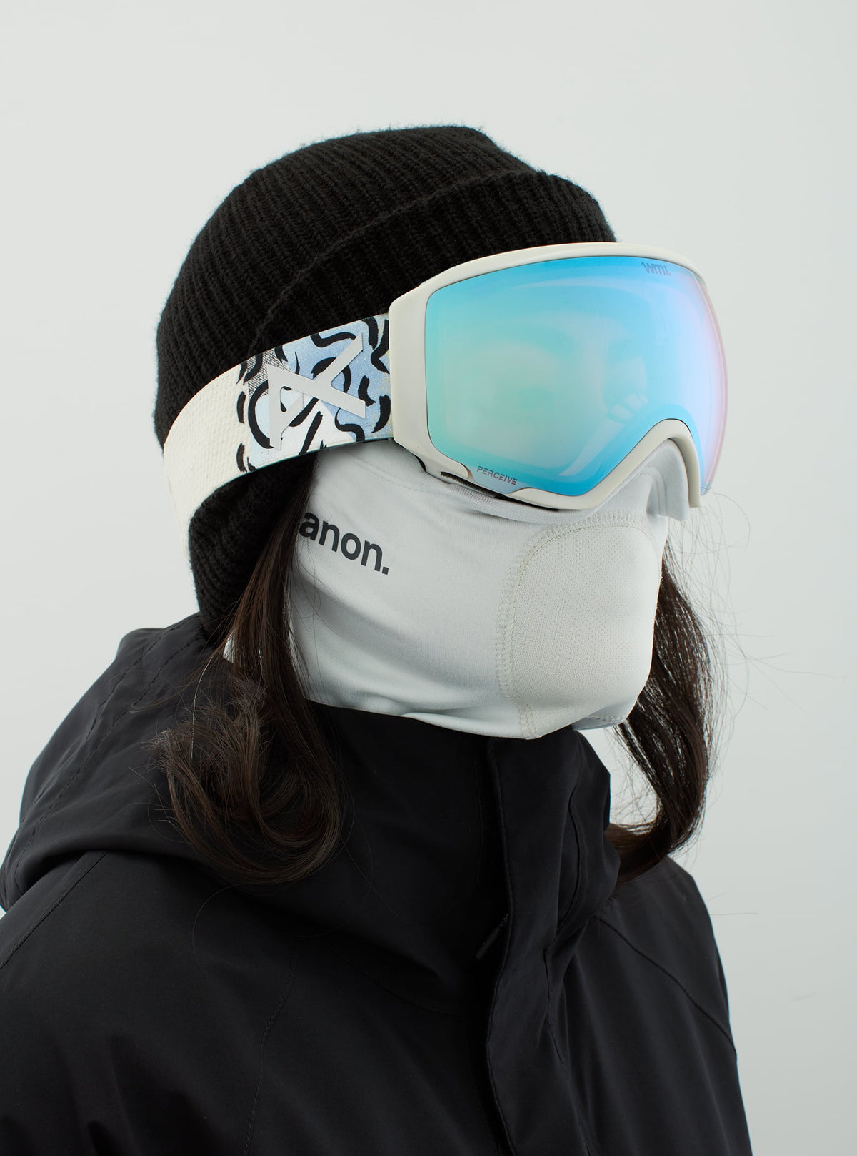 Anon Anon WM1 Goggles + Bonus Lens + MFI® Face Mask Frame: powder, lens: perceive variable blue (21% / s2), spare lens: perceive cloudy pink (53% / s1)