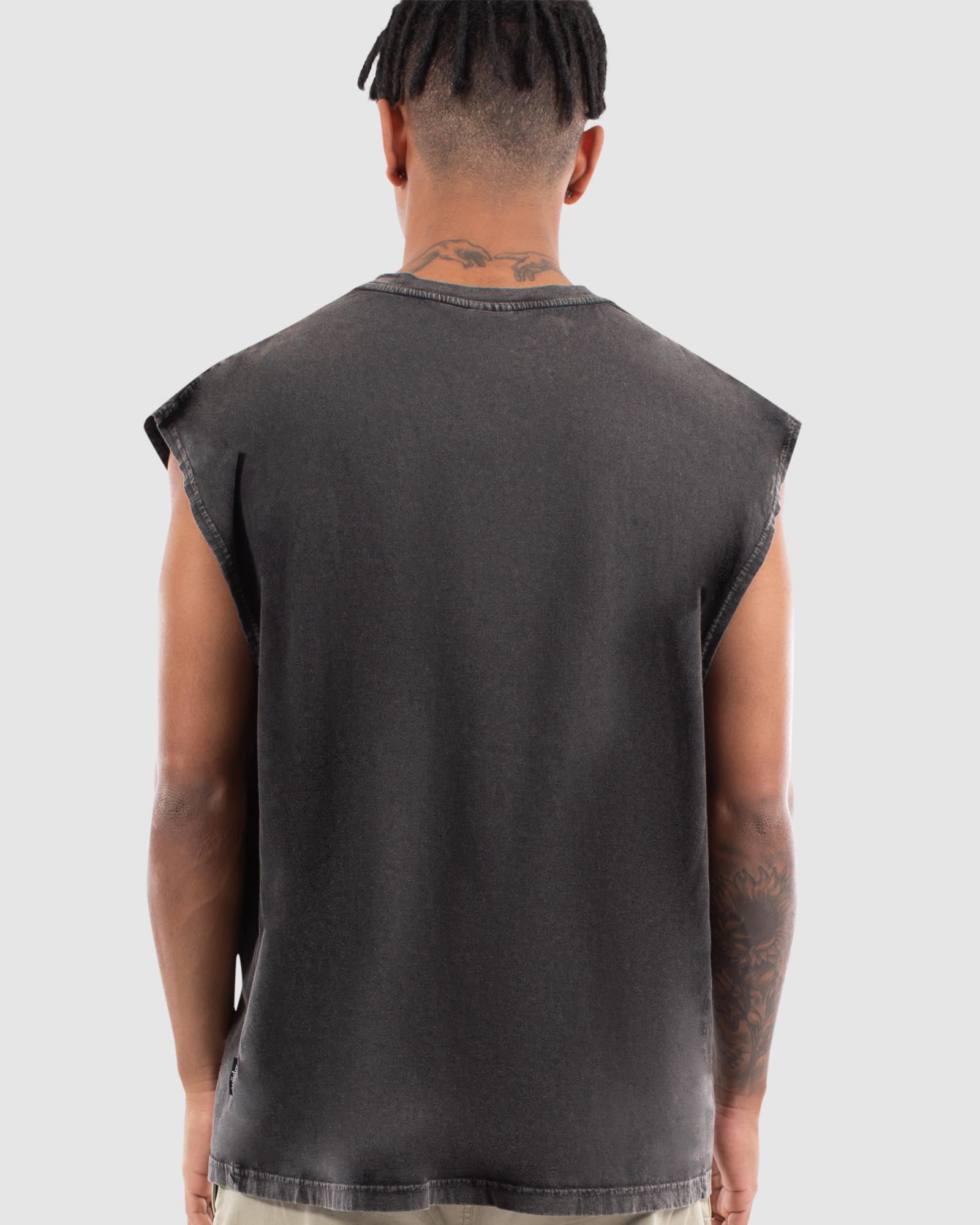 TARMAC VINTAGE MUSCLE TOP - WASHED BLACK