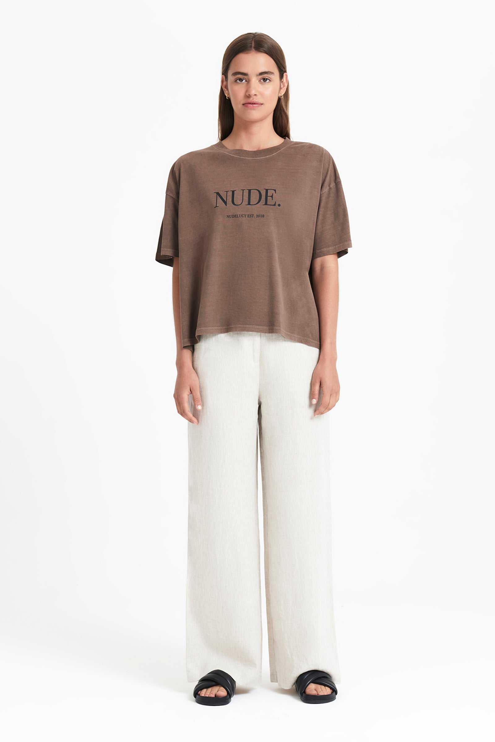 nude. washed tee