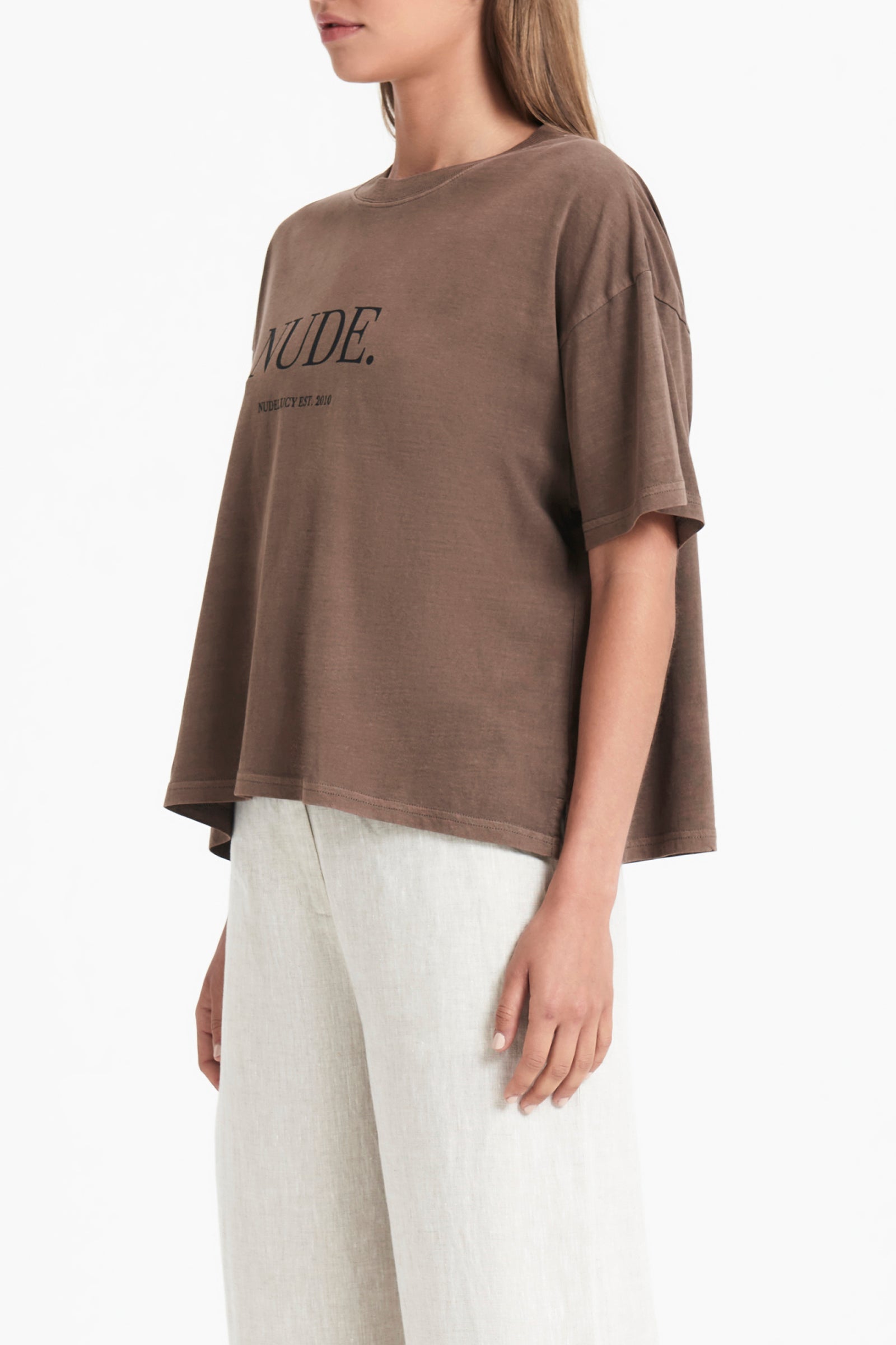 nude. washed tee