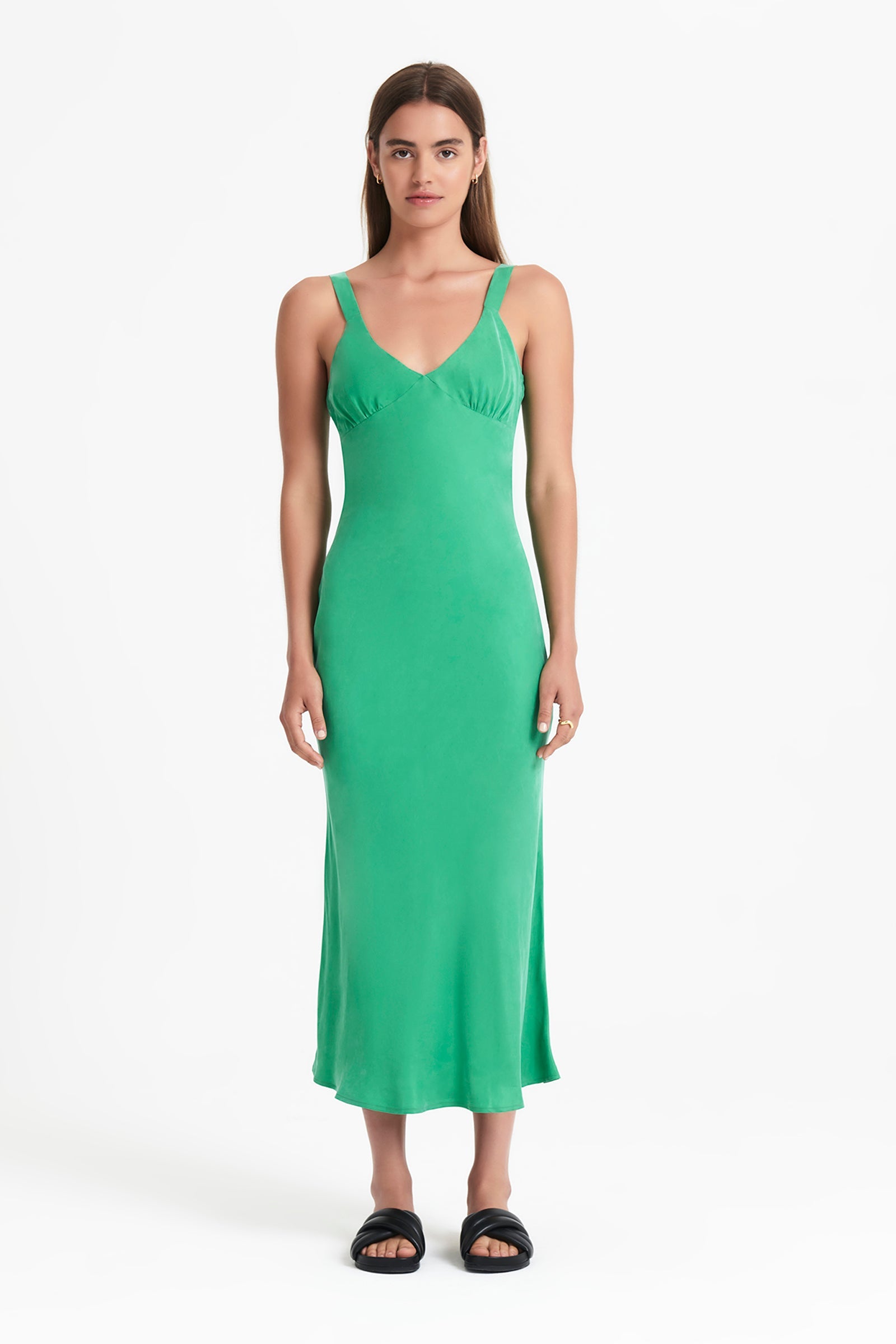 arianne cupro slip dress