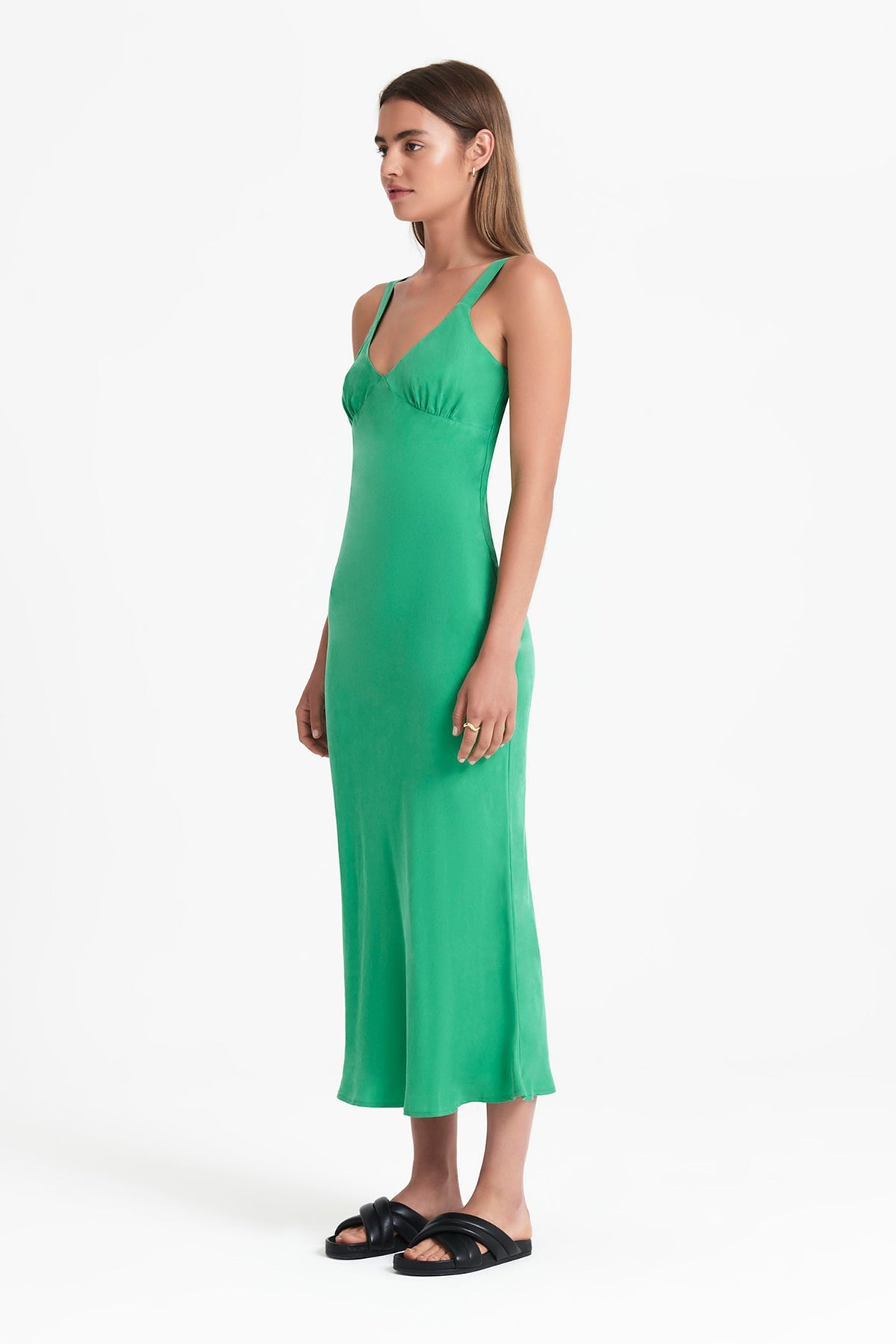 arianne cupro slip dress