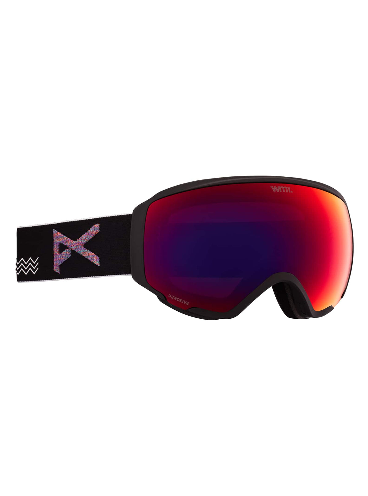 Anon Anon WM1 Goggles + Bonus Lens + MFI® Face Mask - Low Bridge Fit Frame: waves, lens: perceive sunny red (14% / s3), spare lens: perceive cloudy burst (59% / s1)