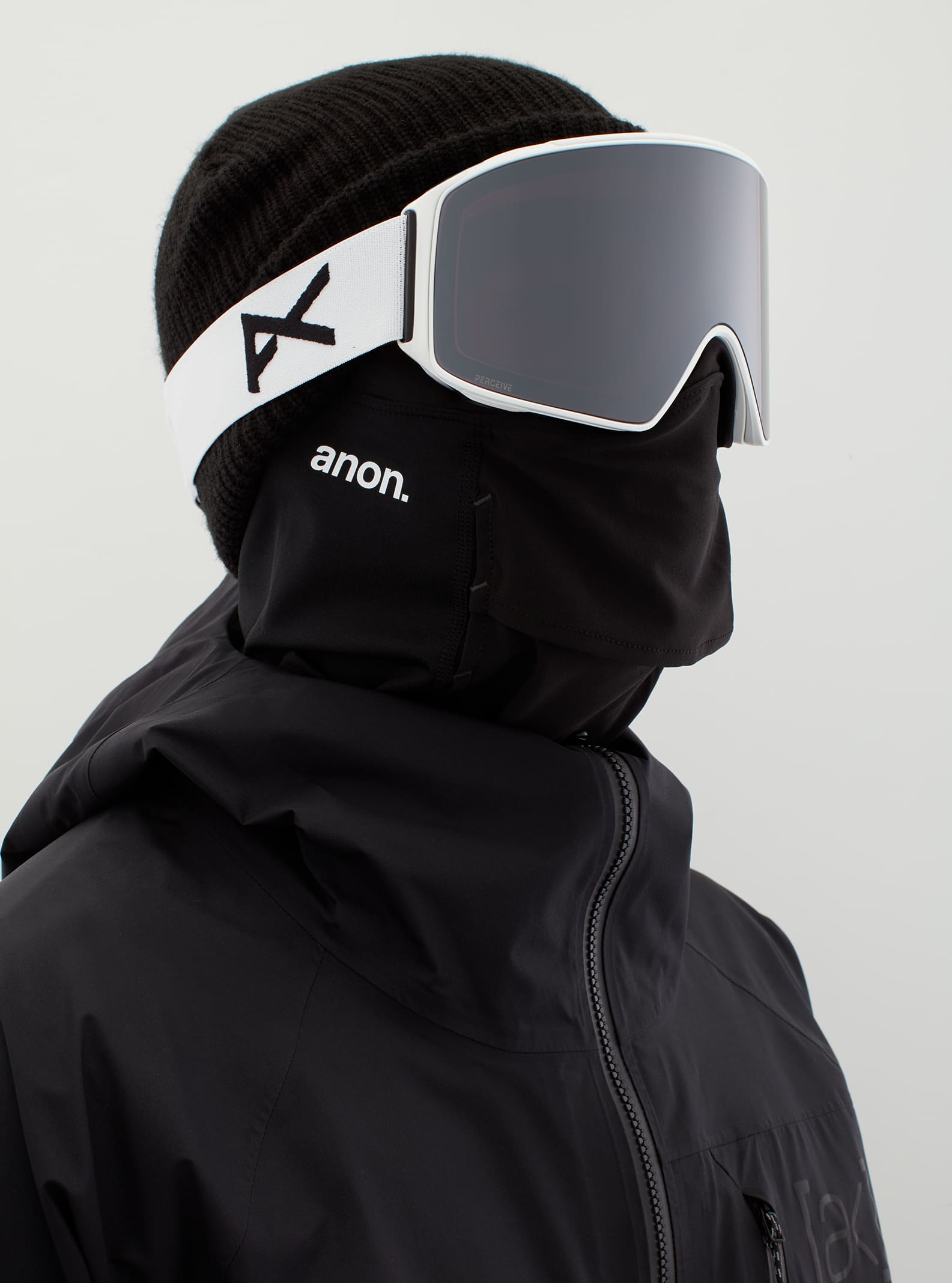 Anon Anon M4 Goggles Cylindrical + Bonus Lens + MFI® Face Mask Frame: white, lens: perceive sunny onyx (6% / s4), spare lens: perceive variable violet (34% / s2)
