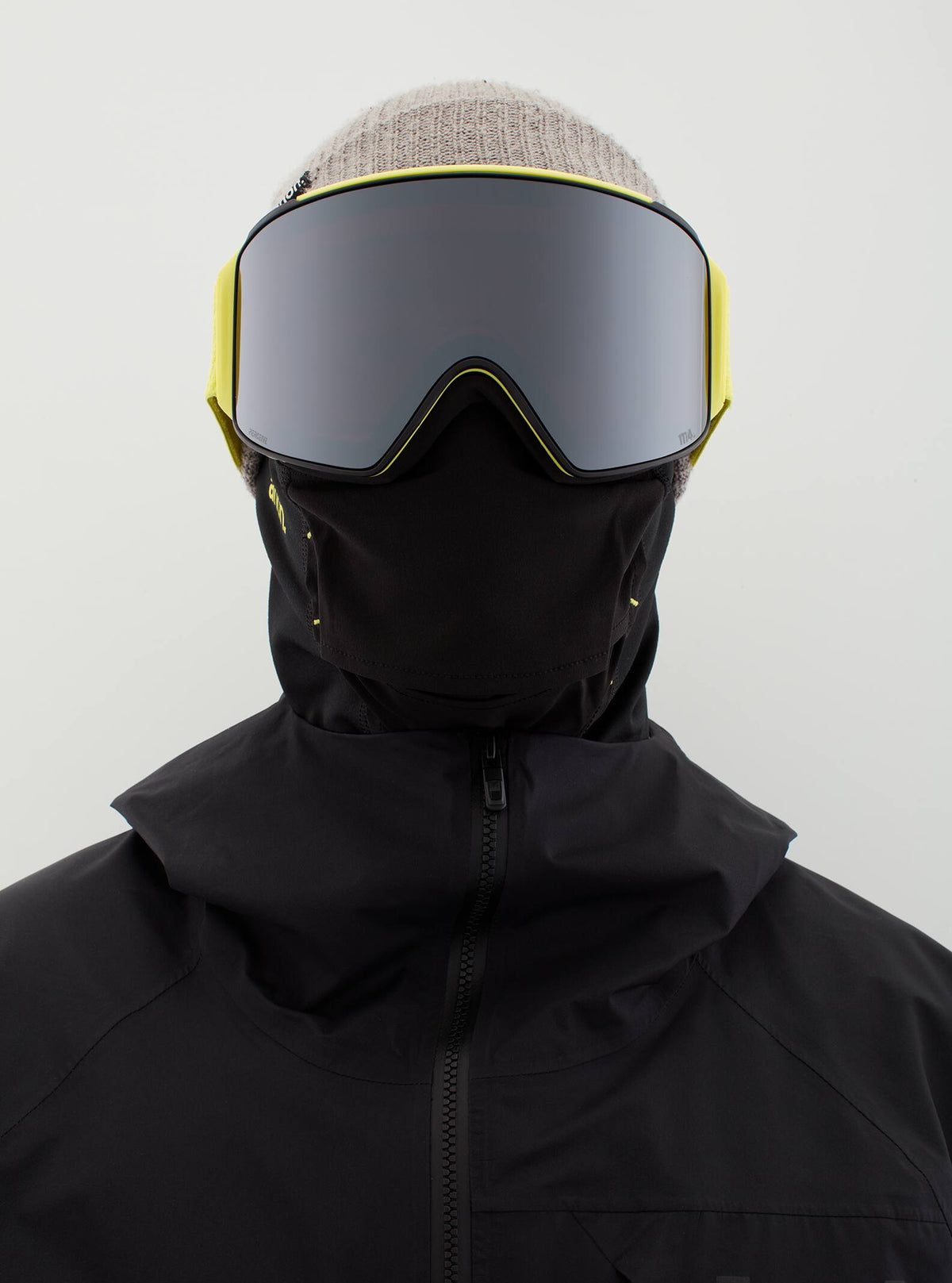 Anon Anon M4 Goggles Cylindrical + Bonus Lens + MFI® Face Mask Frame: lemon, lens: perceive sunny onyx (6% / s4), spare lens: perceive variable violet (34% / s2)