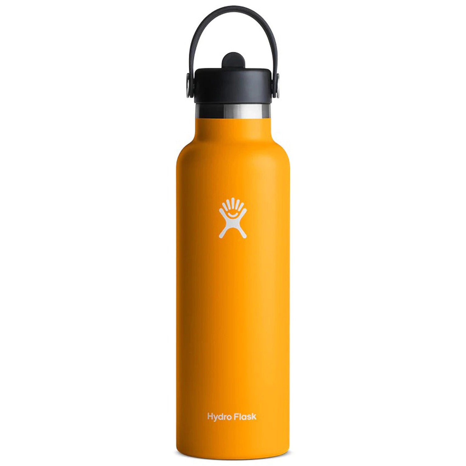 Hydration 21oz Standard Mouth Flex Straw Cap Insulated Water Bottle