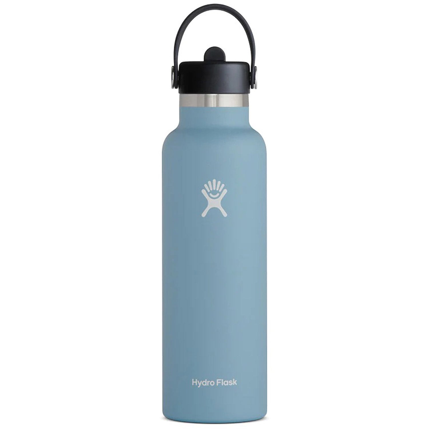 Hydration 21oz Standard Mouth Flex Straw Cap Insulated Water Bottle