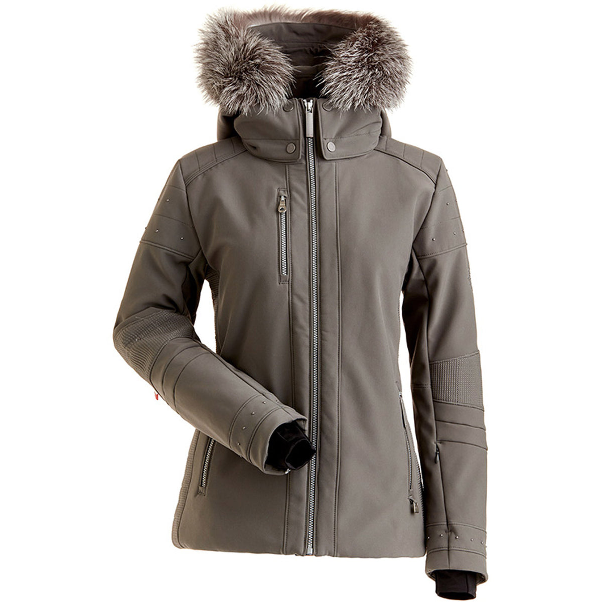 Nils Harper Real Fur Ski Jacket 2020 Pewter 1