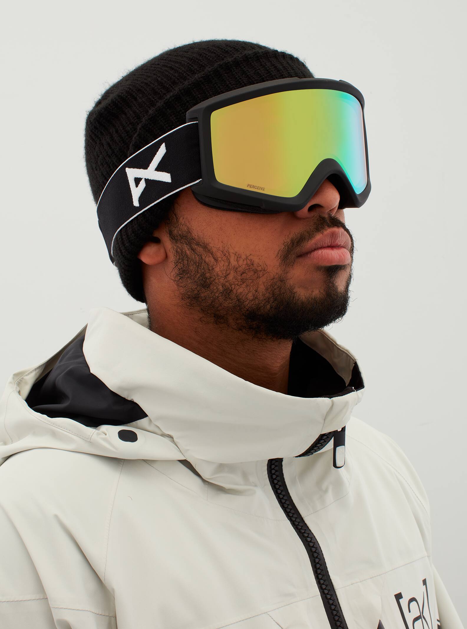 Anon Anon Helix 2.0 Goggles - Low Bridge Fit Frame: black, lens: perceive variable green (22% / s2)