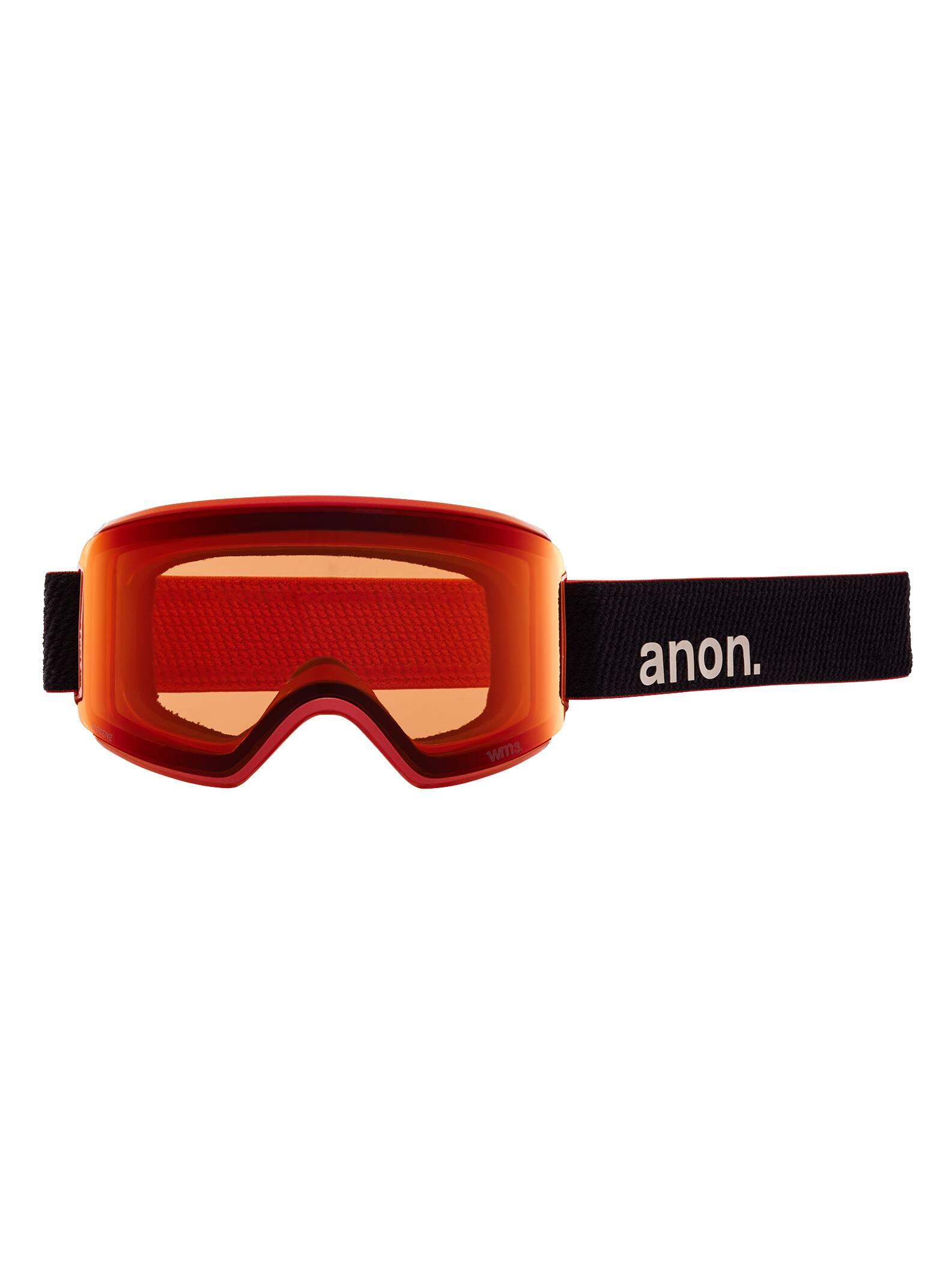 Anon Anon WM3 Goggles + Bonus Lens + MFI® Face Mask - Low Bridge Fit Frame: orange.com, lens: perceive sunny red (14% / s3), spare lens: perceive cloudy burst (59% / s1)