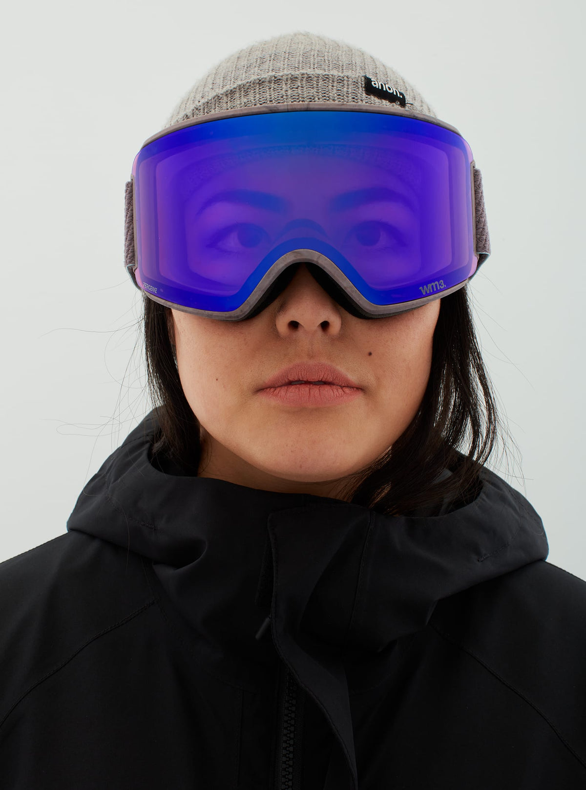 Anon Anon WM3 Goggles + Bonus Lens - Low Bridge Fit Frame: purple, lens: perceive variable violet (34% / s2), spare lens: perceive sunny onyx (6% / s4)