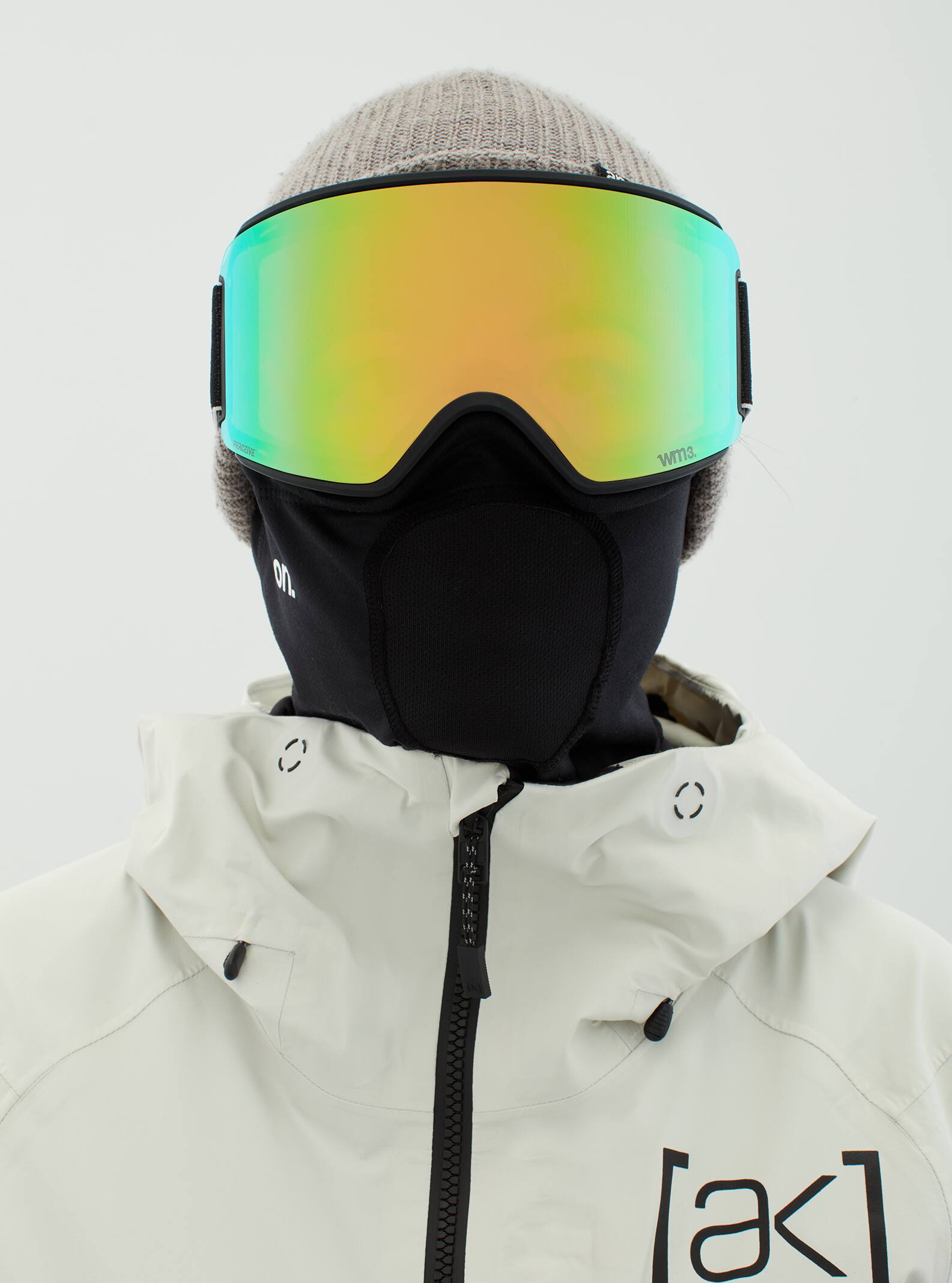 Anon Anon WM3 Goggles + Bonus Lens + MFI® Face Mask Frame: black, lens: perceive variable green (22% / s2), spare lens: perceive cloudy pink (53% / s1)