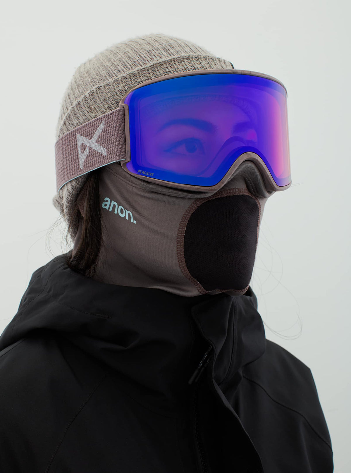 Anon Anon WM3 Goggles + Bonus Lens + MFI® Face Mask Frame: purple, lens: perceive variable violet (34% / s2), spare lens: perceive sunny onyx (6% / s4)