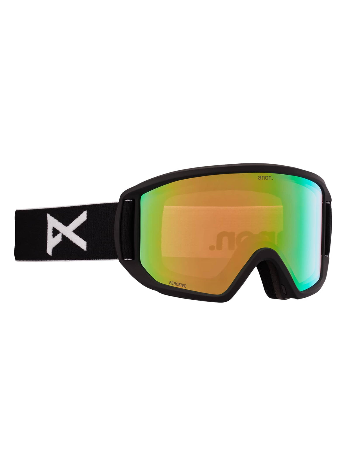 Anon Anon Relapse Goggles Snapback + Bonus Lens + MFI® Face Mask - Low Bridge Fit Frame: black, lens: perceive variable green (22% / s2)