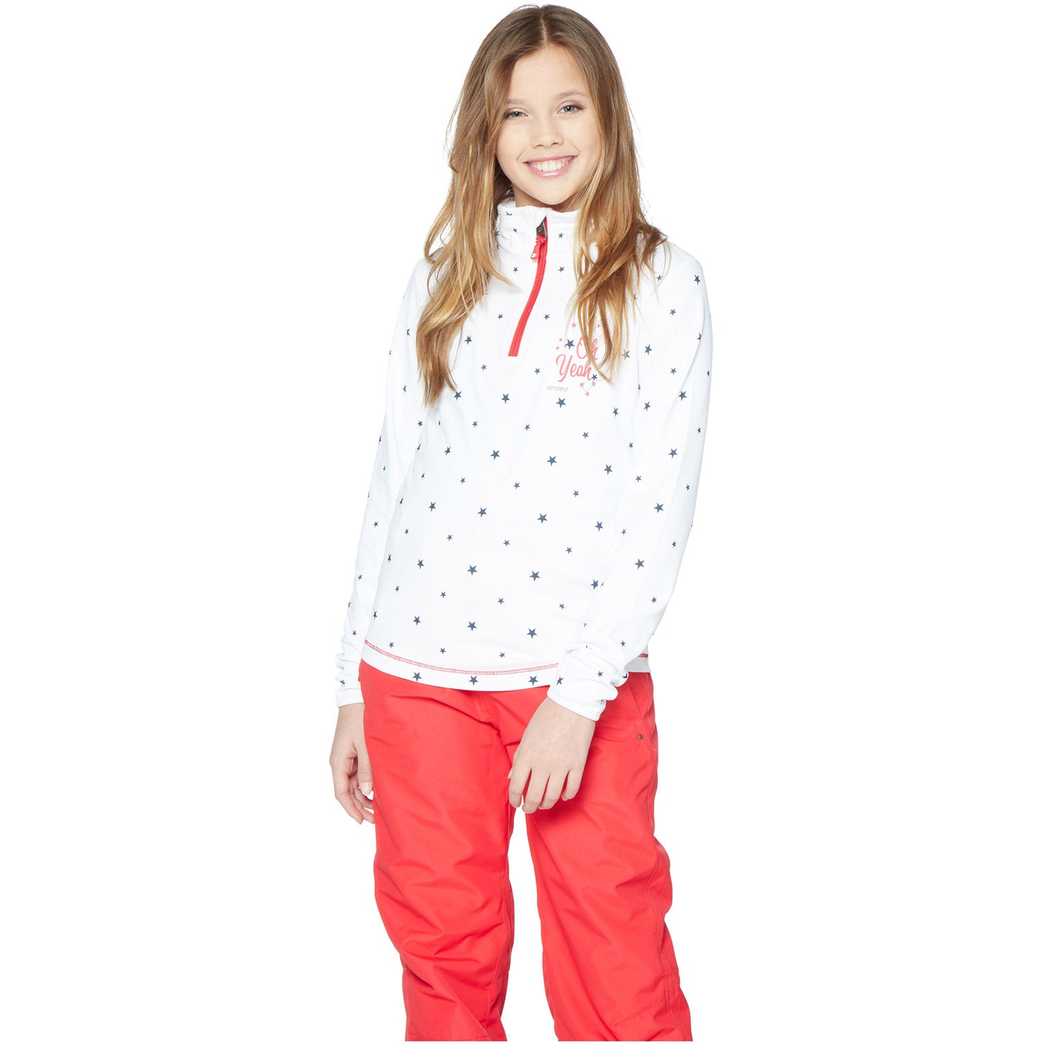 Protest Orange JR Girls Mid layer 2020 Seashell 3