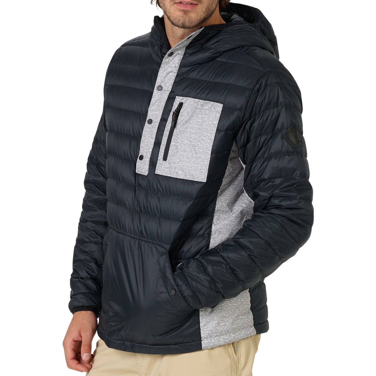 Burton Evergreen Anorak Insulator Down Jacket 2018 True Black High Rise Heather
