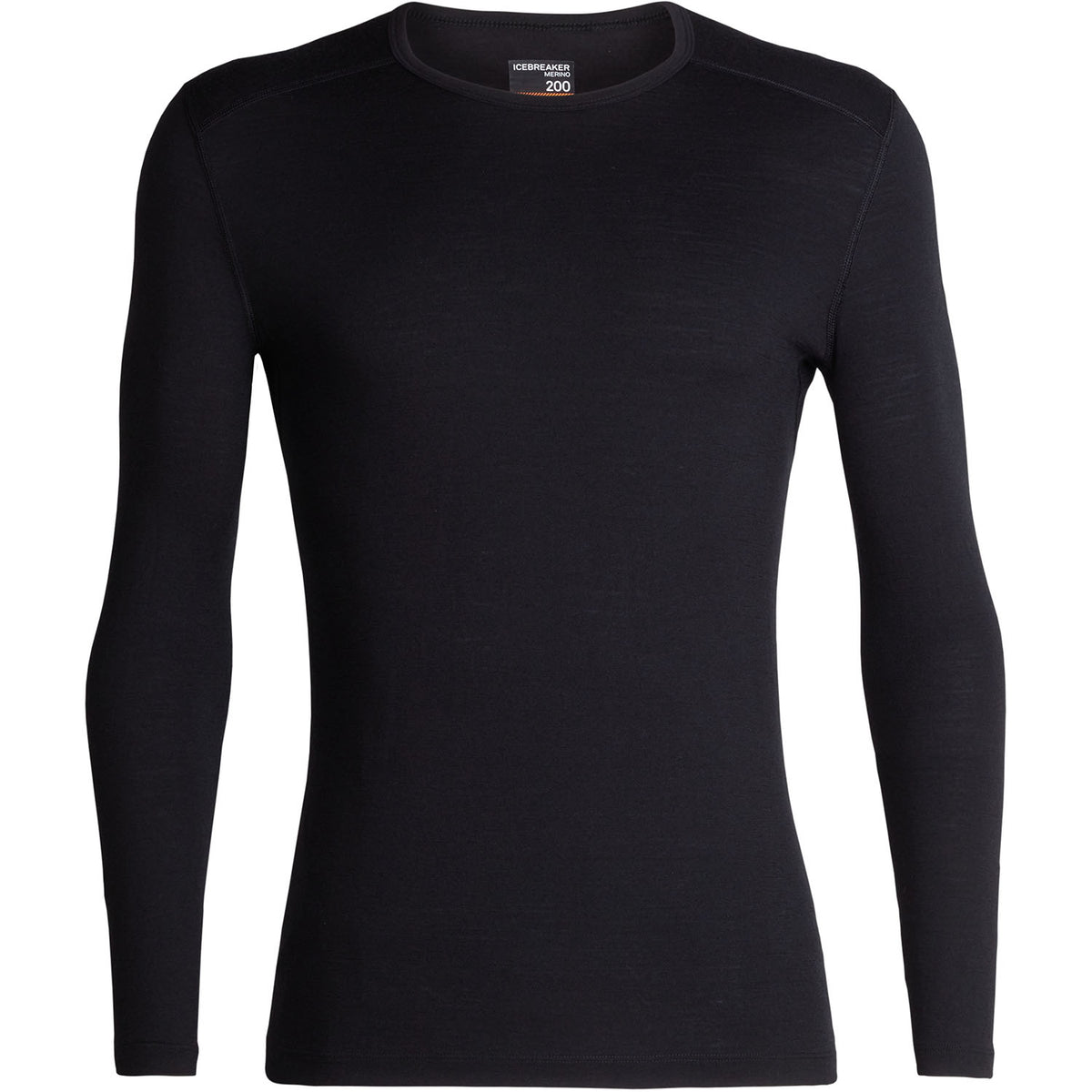 Icebreaker Mens Oasis Long Sleeve Crewe Thermal Top 2019 Black