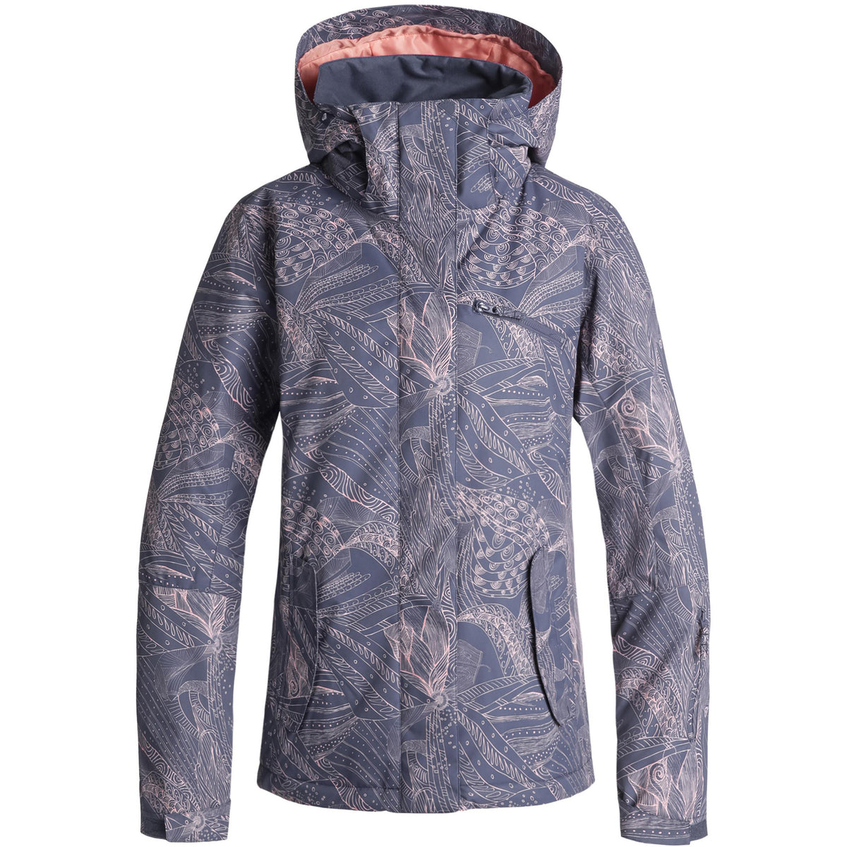 Roxy Jetty Snow Jacket 2019 Crown Blue Queen Motif