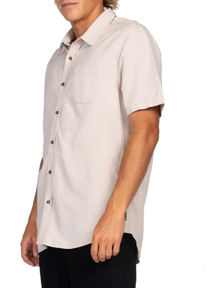 Overtone Short Sleeve Linen Shirt