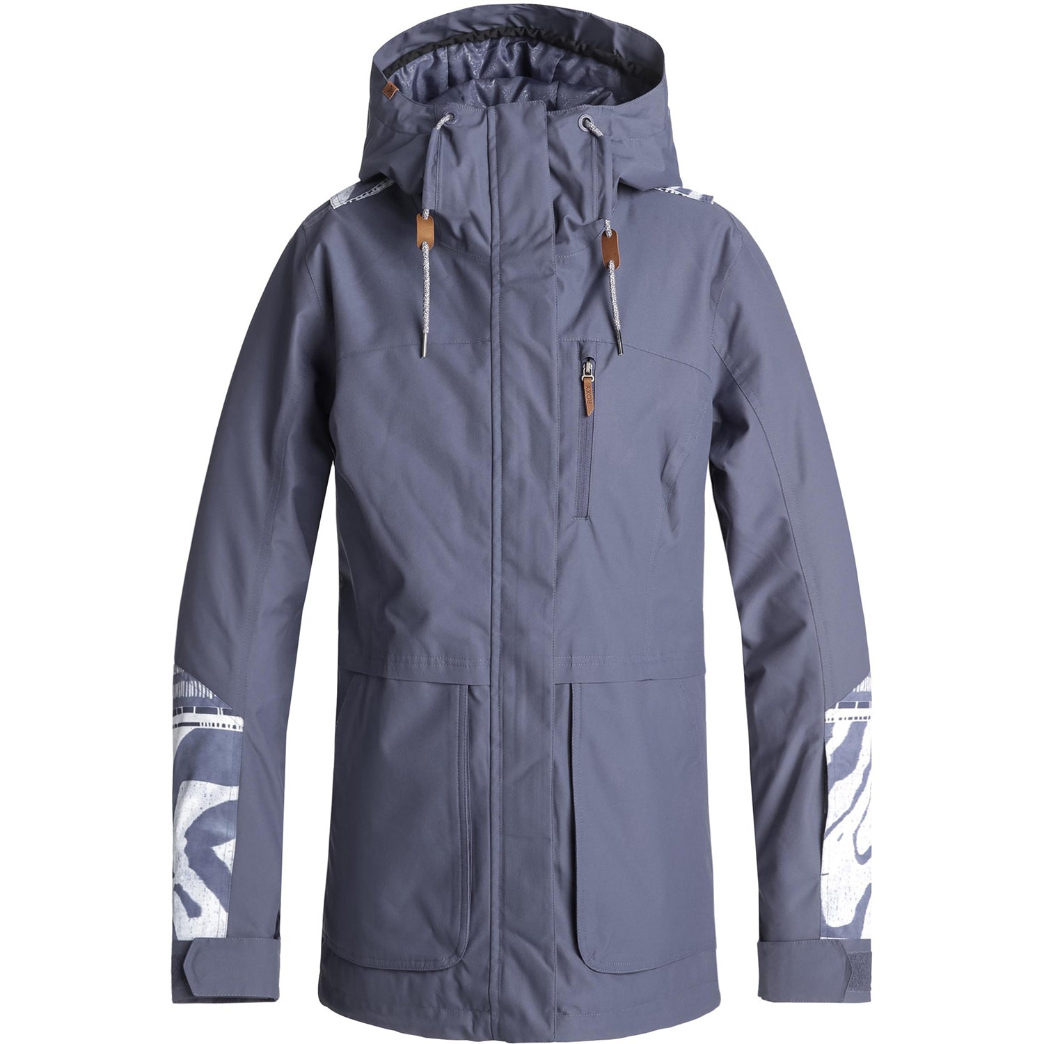 Roxy Andie Snow Jacket 2019 Crown Blue Wild Ethnic 