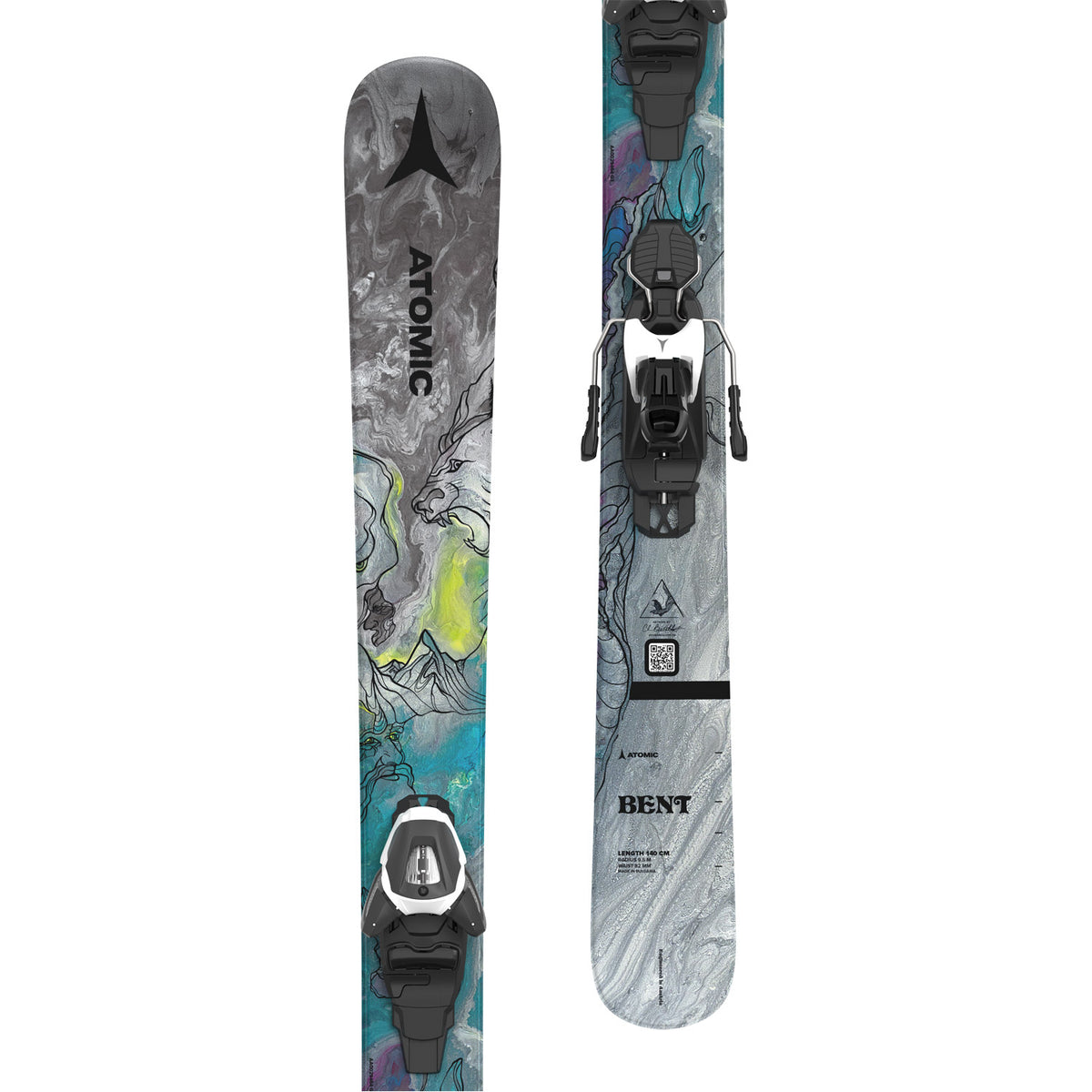 Bent JR 140-150 Skis w/ L6 GW Binding 2024