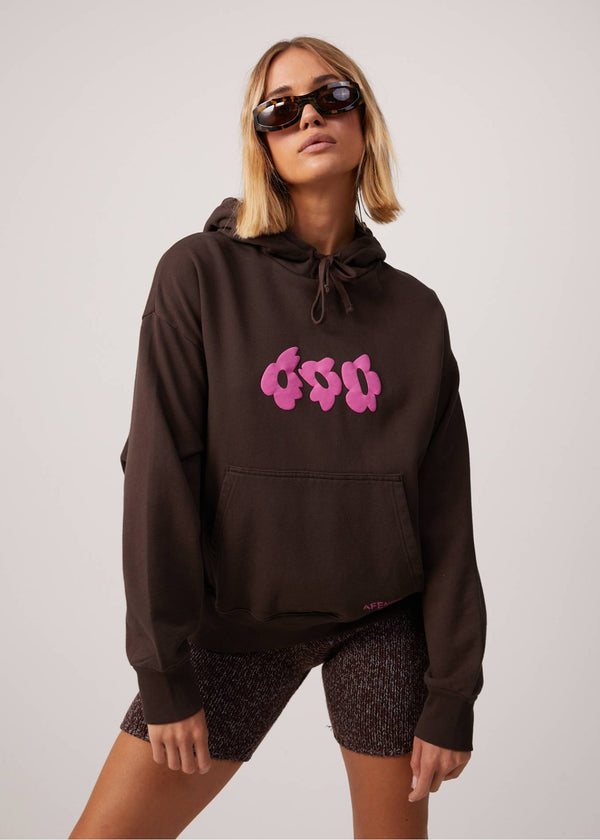 Digital Holiday Recycled Floral Hoodie