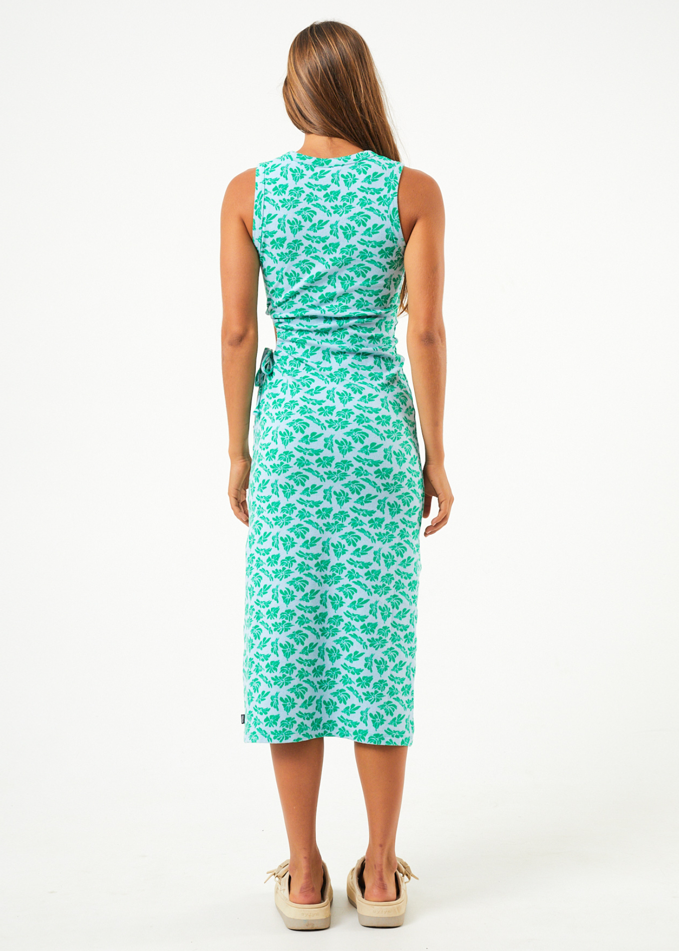 See You - Recycled Cut Out Maxi Dress - Powder Blue