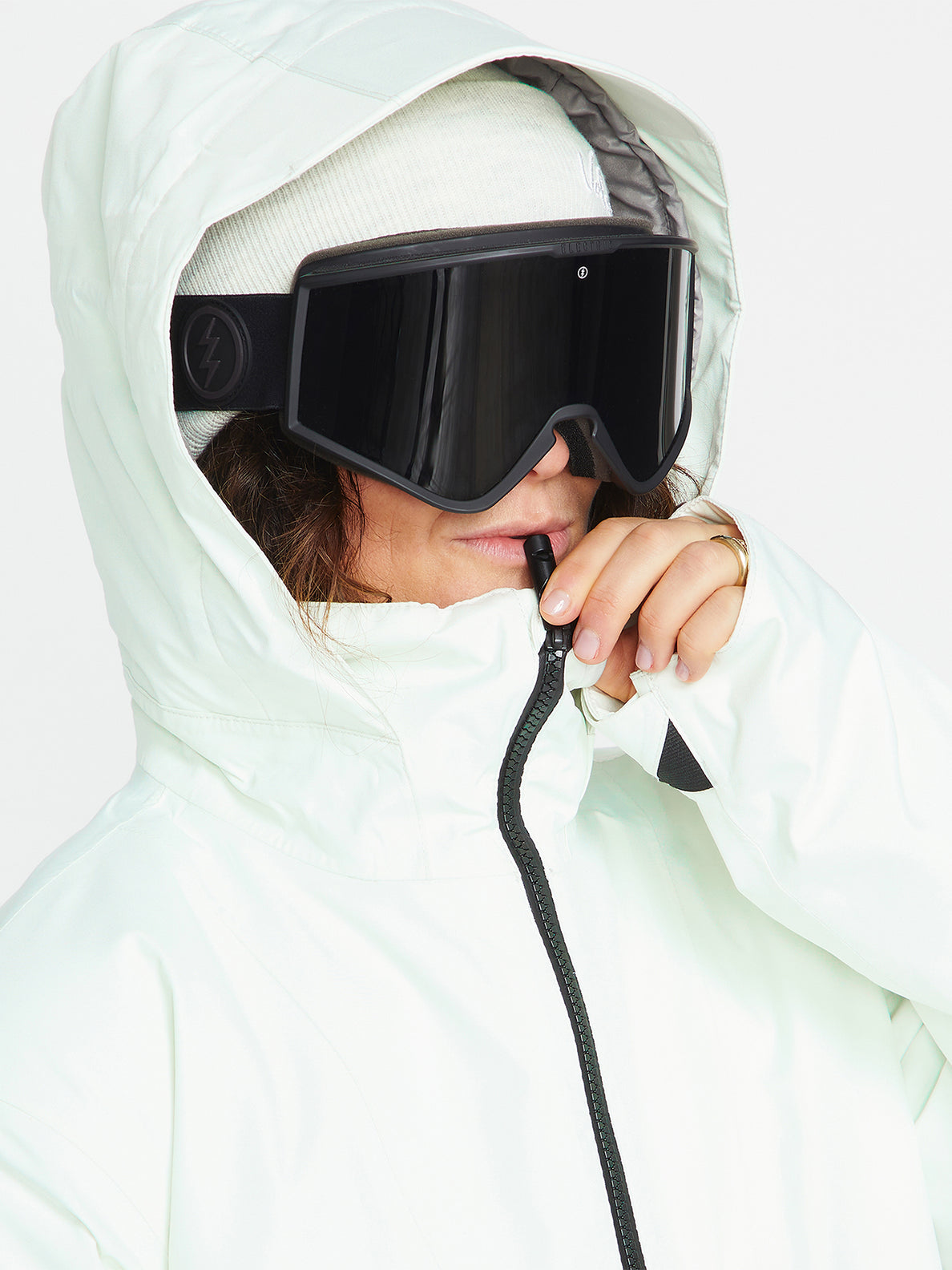 Womens Fern Insulated Gore-Tex Pullover - Ice Green