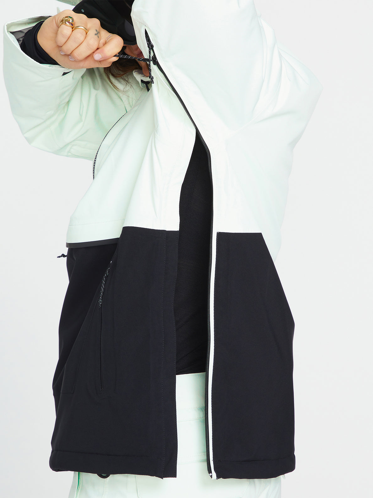 Womens Fern Insulated Gore-Tex Pullover - Ice Green