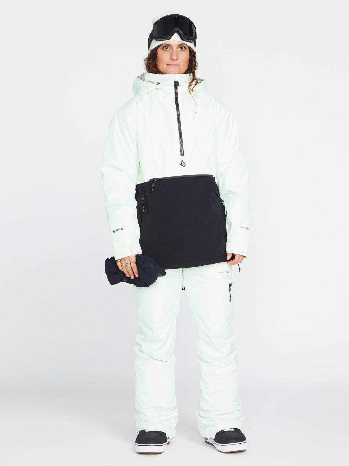 Womens Fern Insulated Gore-Tex Pullover - Ice Green