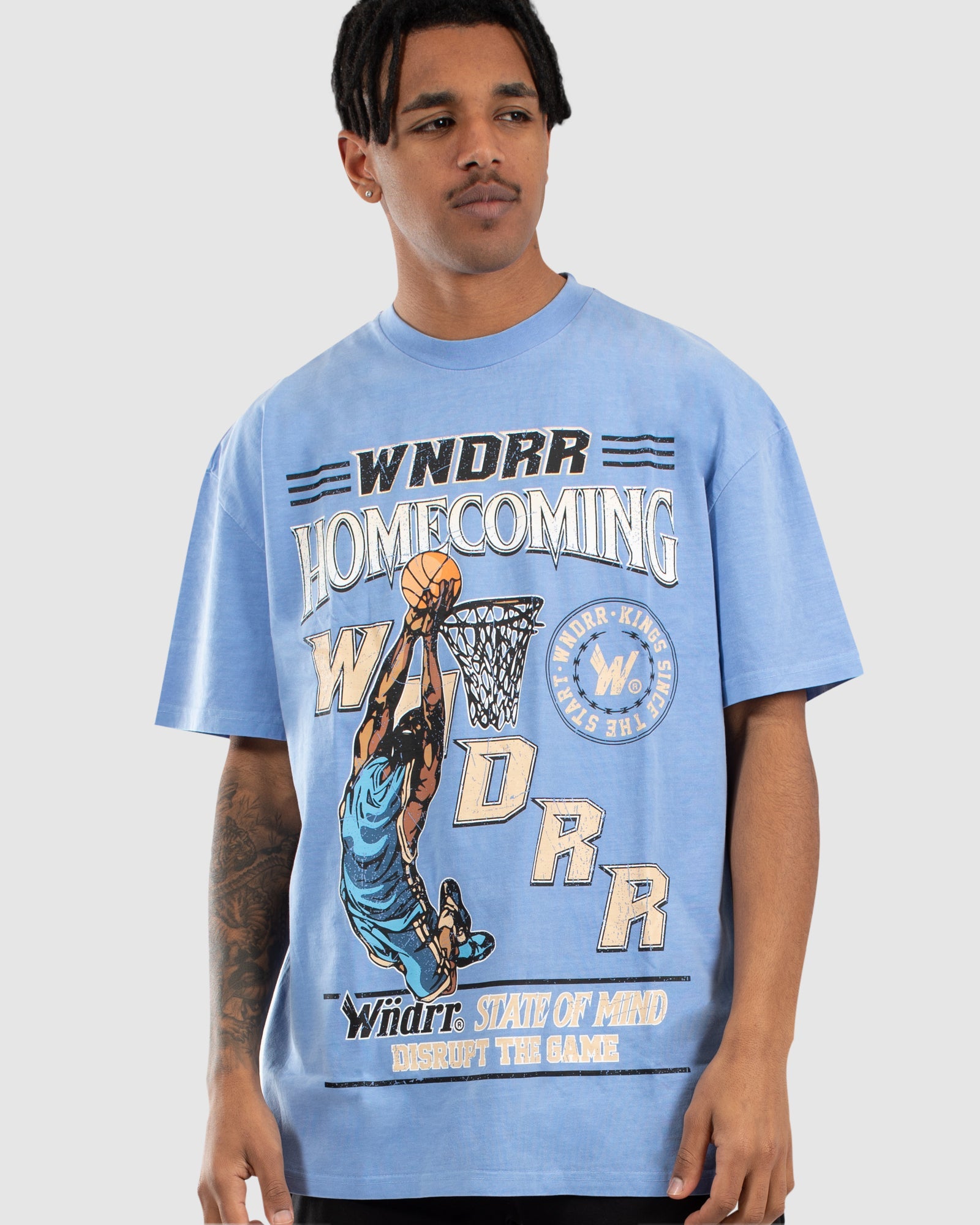 Homecoming Vintage Fit Tee - Washed Blue