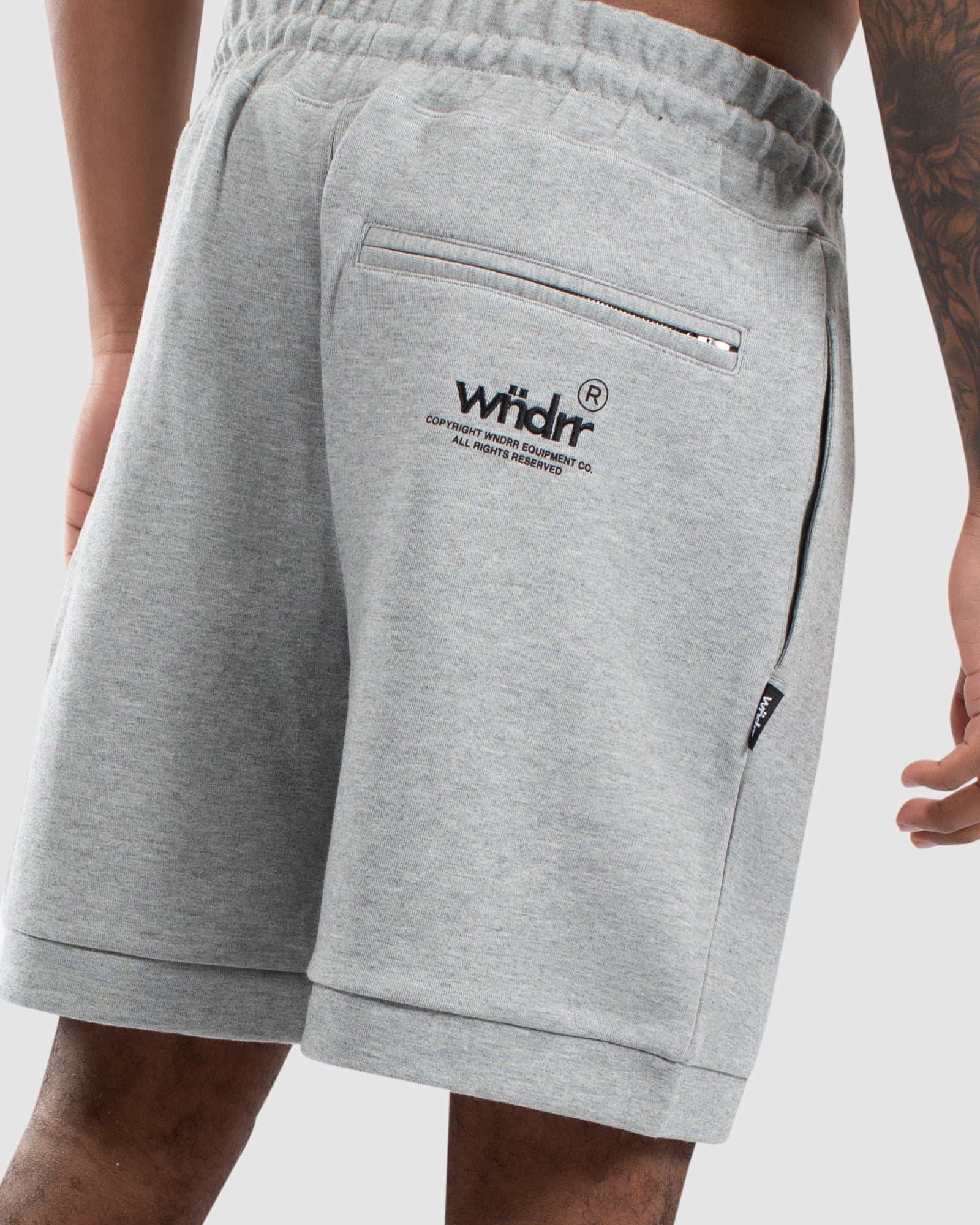 Offcut Tech Trackshort - Grey Marle