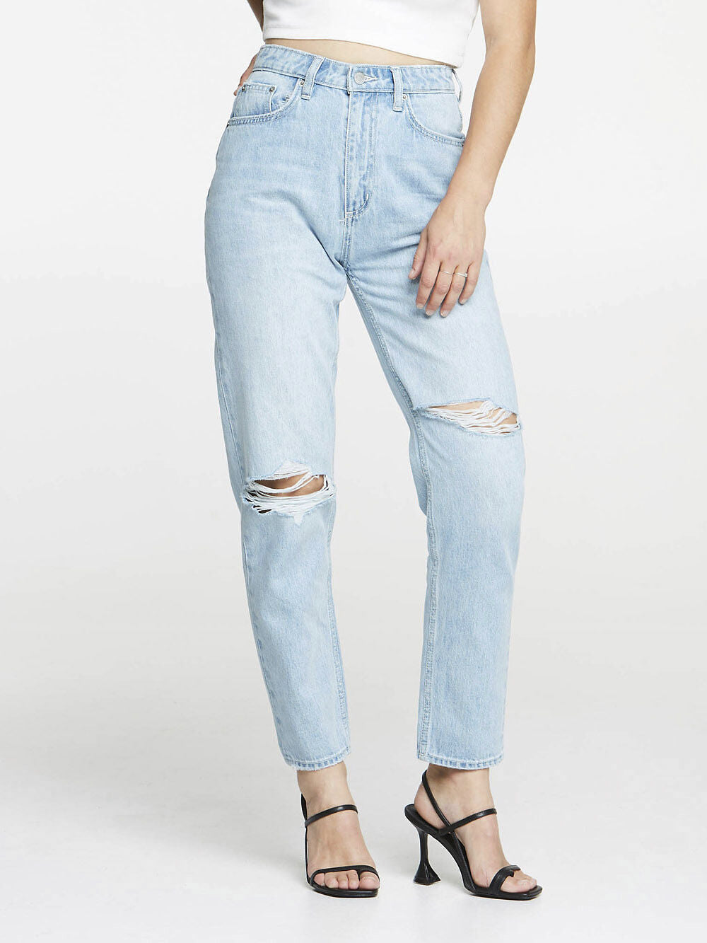 High Mom Oxy Destruct Air Denim