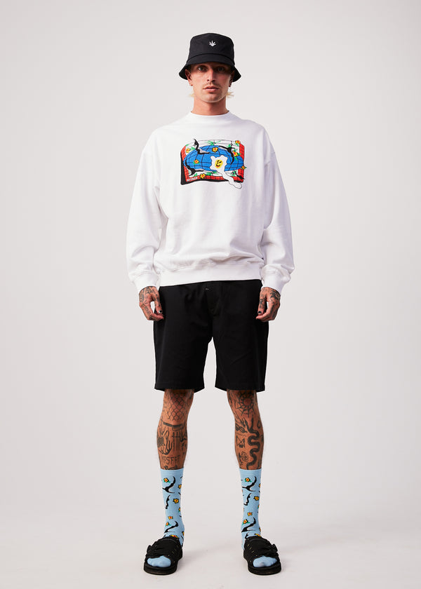 Globe Recycled Crew Neck Graphic Jumper