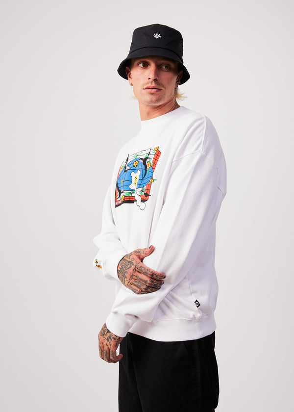 Globe Recycled Crew Neck Graphic Jumper