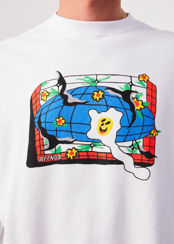 Globe Recycled Crew Neck Graphic Jumper