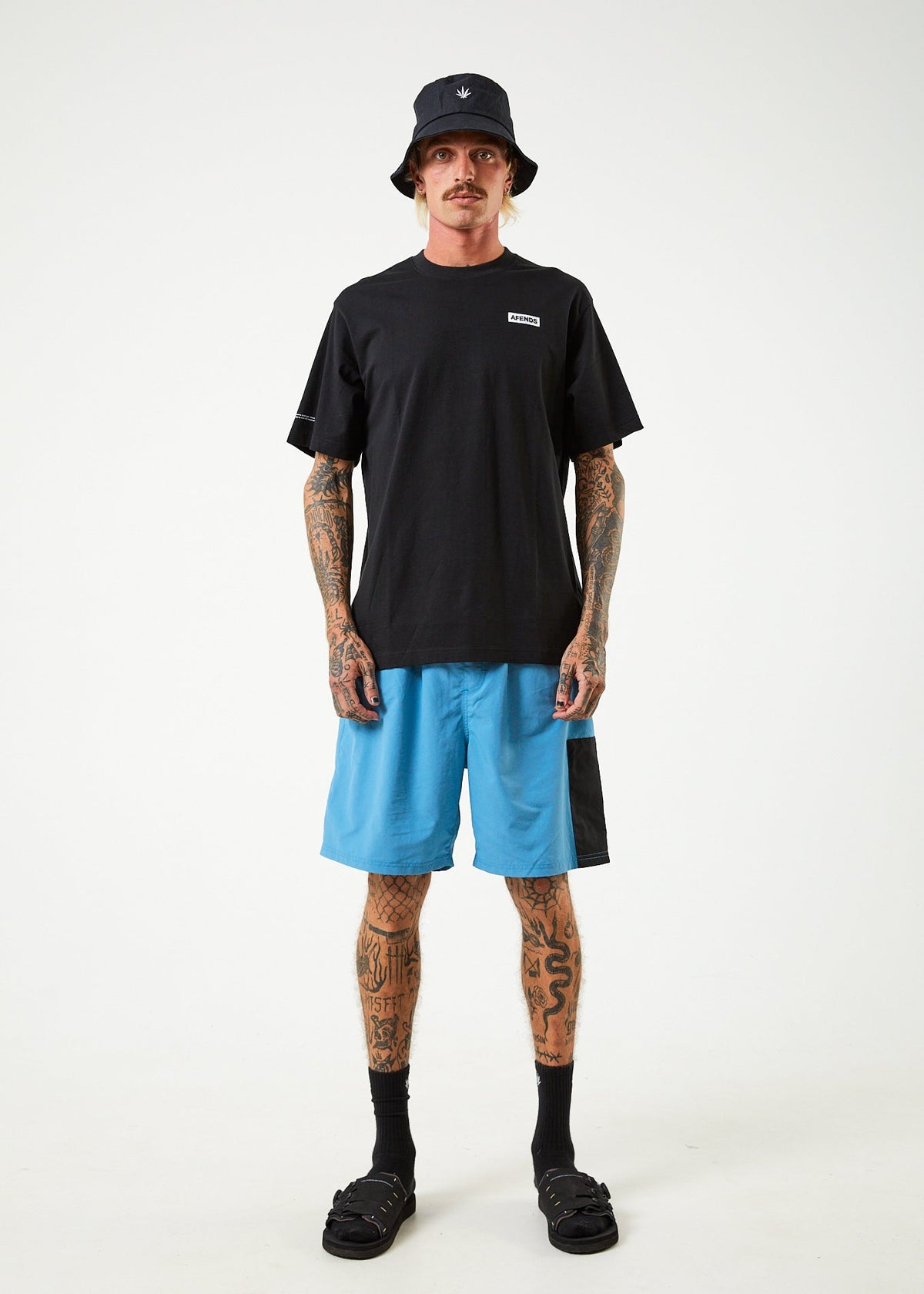 Information - Recycled Retro Graphic T-Shirt - Black