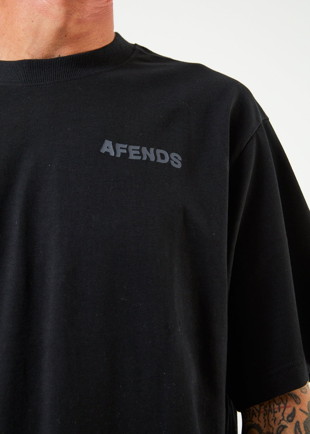 Vortex - Recycled Retro T-Shirt - Black