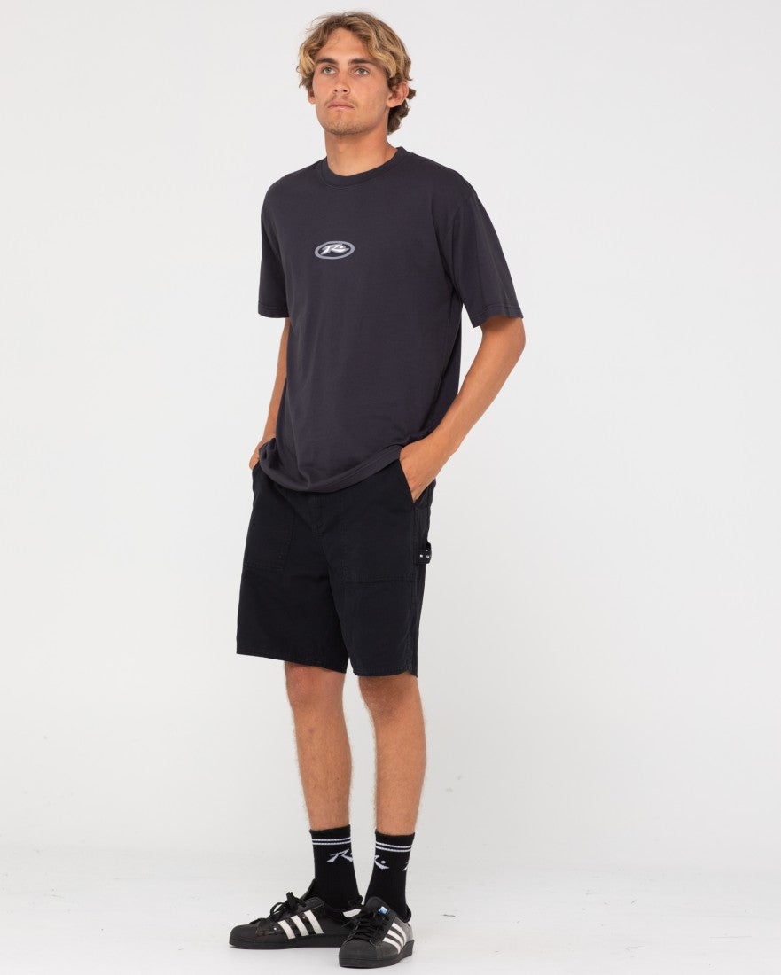 Rusty Slowmo Short Sleeve Tee Black