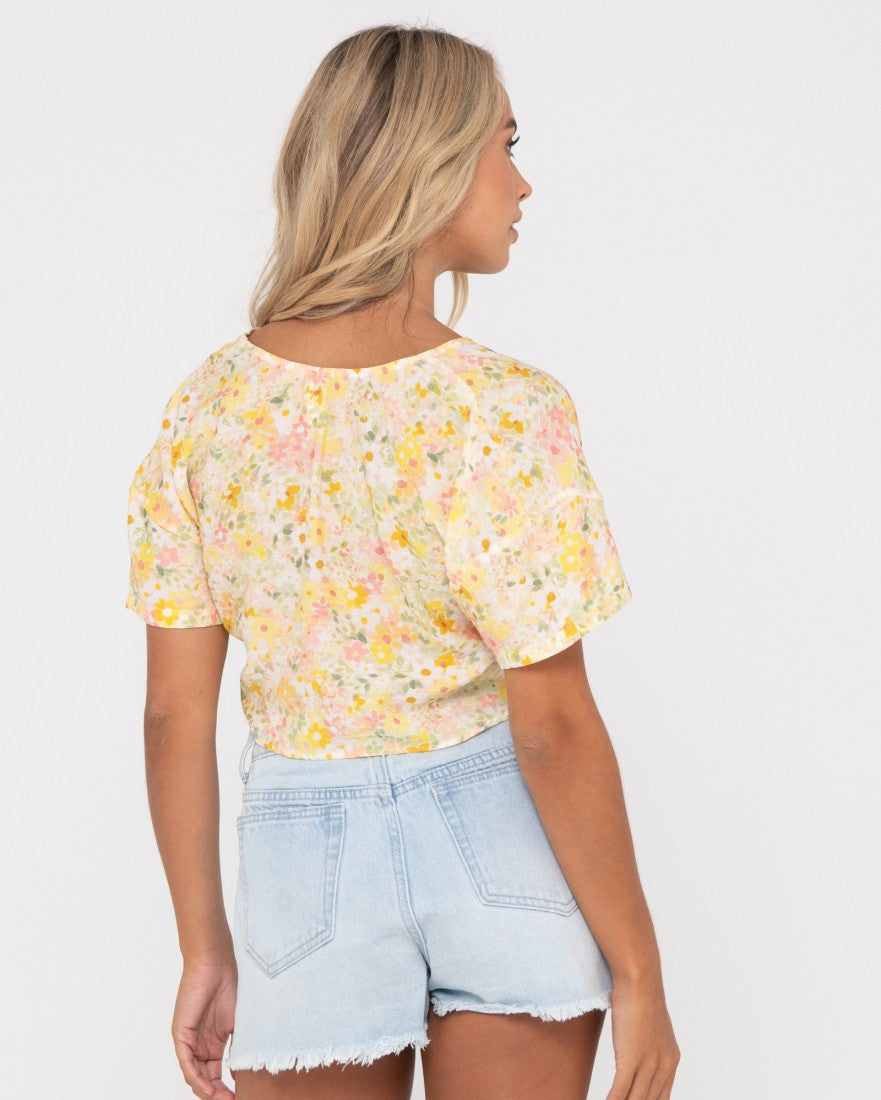 Kara Twisted Reversible Top