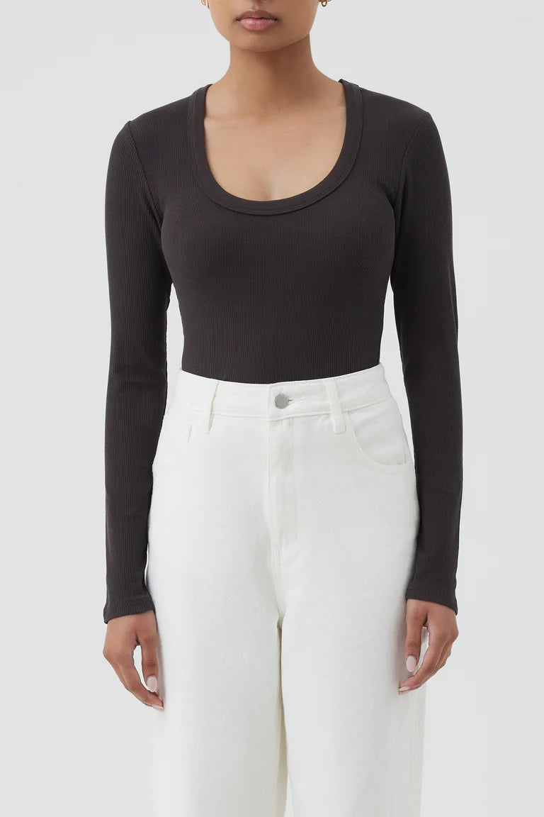 MONROE ORGANIC LS SCOOP TEE