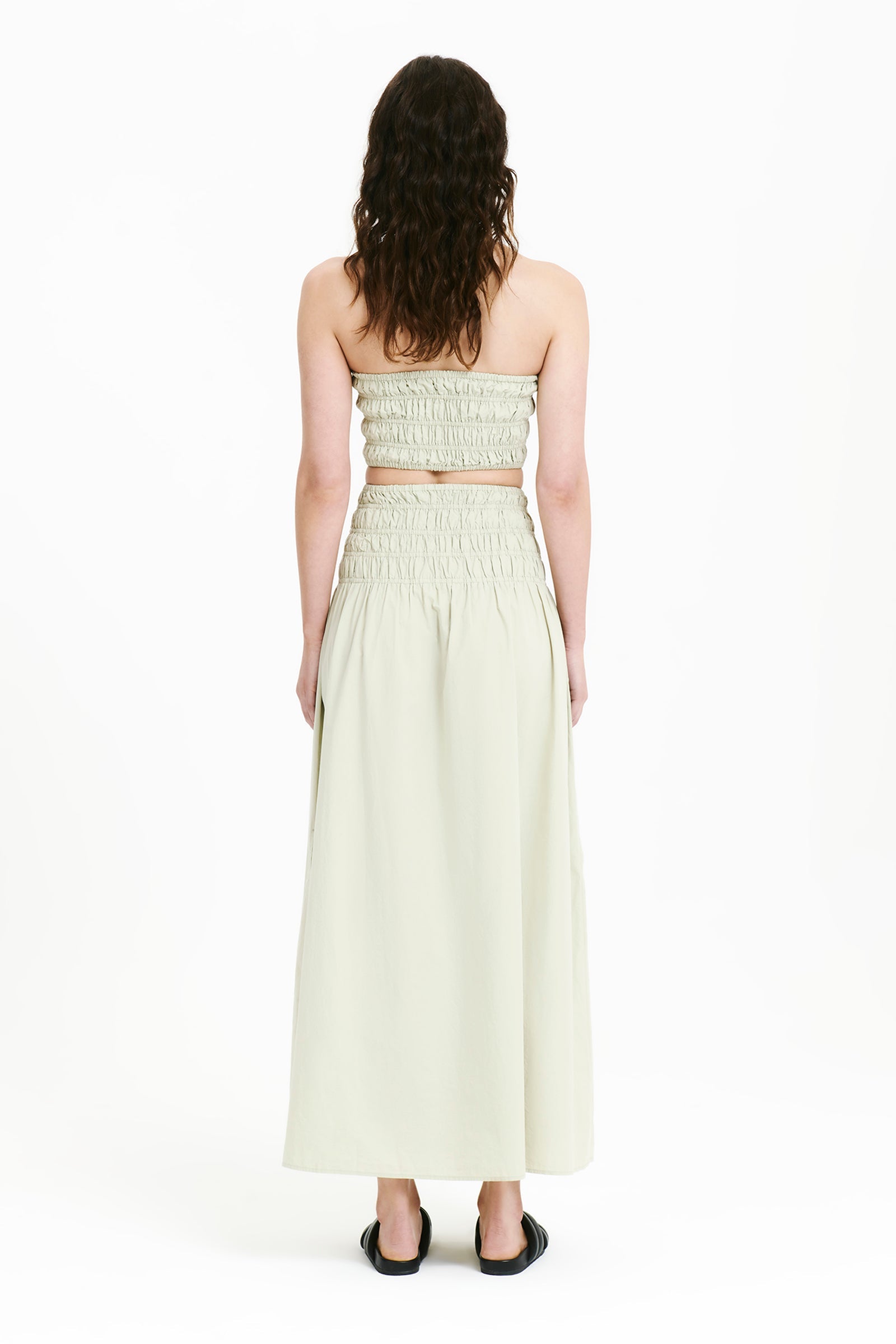 oasis poplin maxi skirt