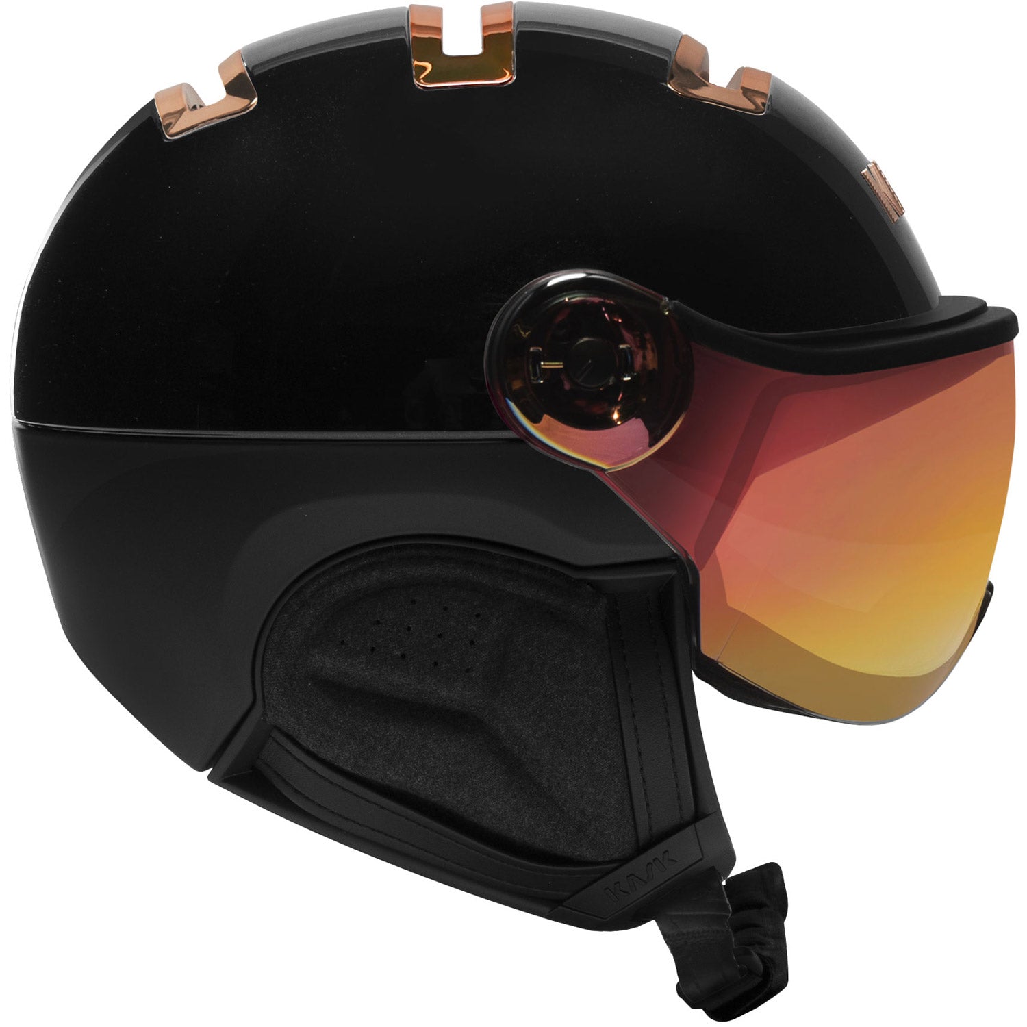 Chrome Visor Snow Helmet