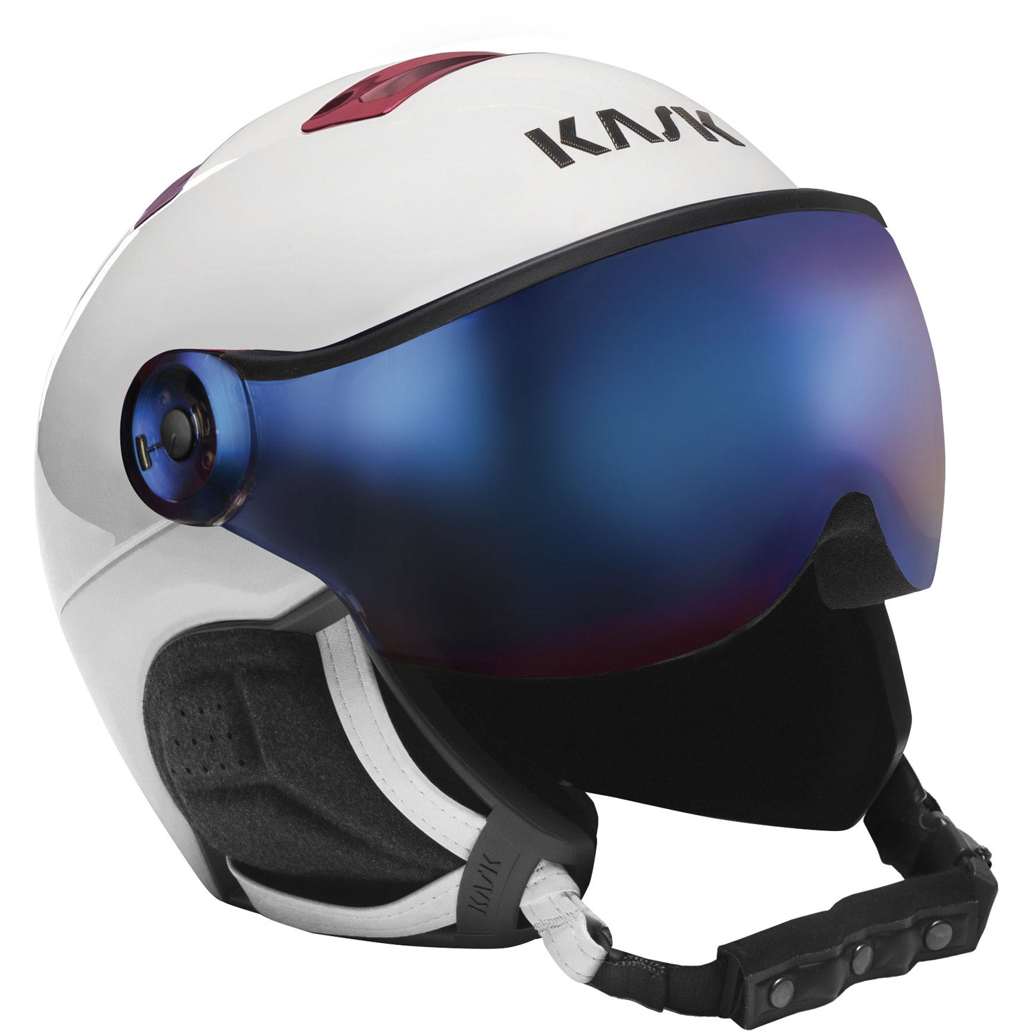 Chrome Visor Snow Helmet